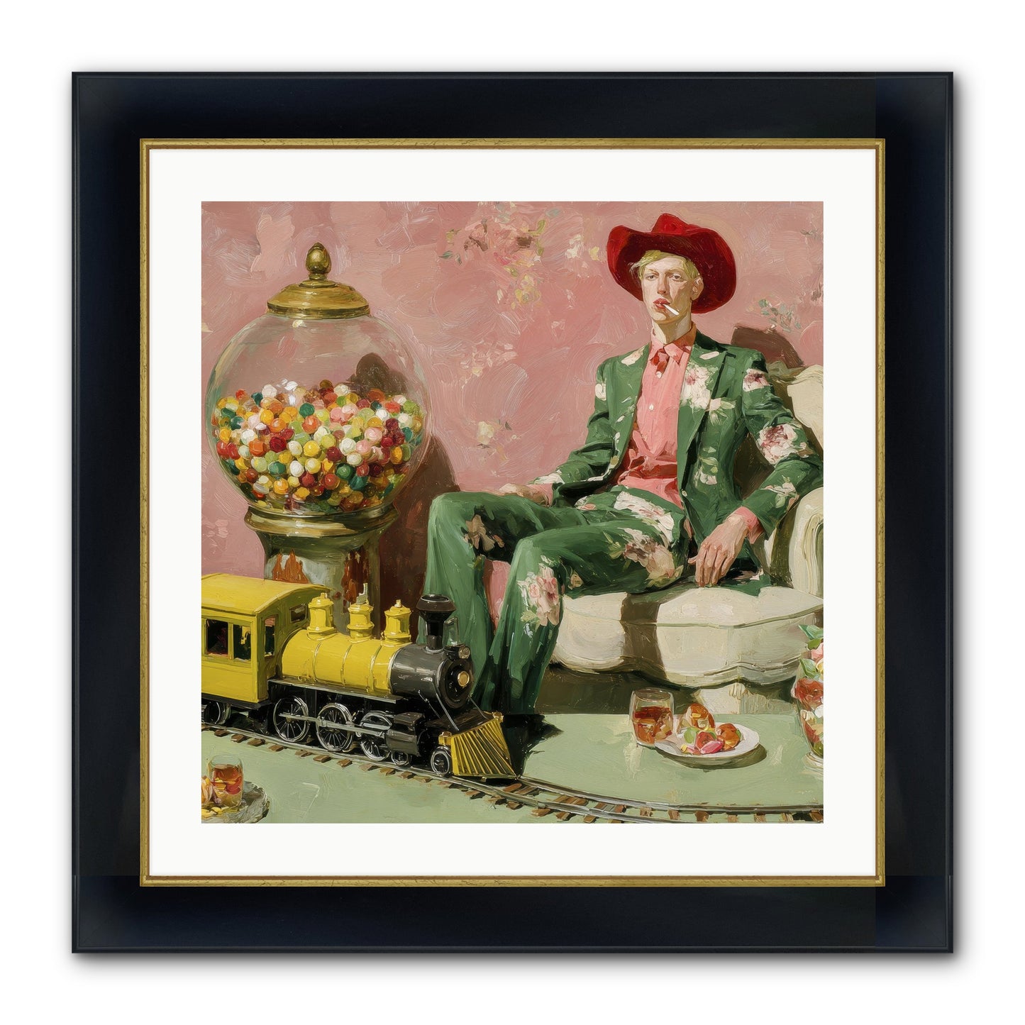 A Handbook For Gentle Eccentrics Framed Print - Wide Black w/Gold 24x24