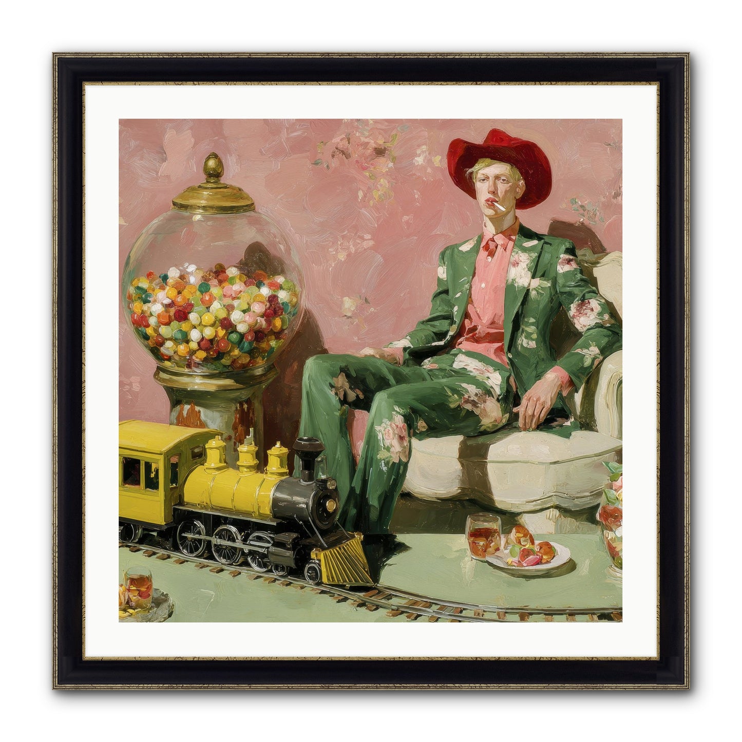 A Handbook For Gentle Eccentrics Framed Print - Black & Gold 30x30