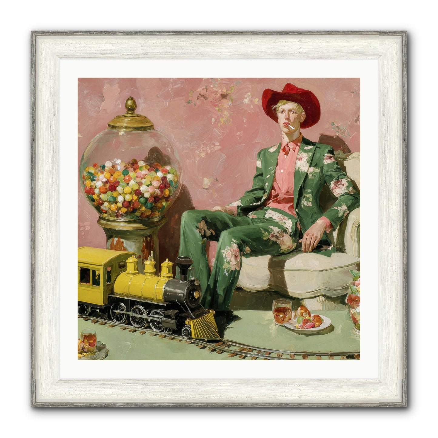 A Handbook For Gentle Eccentrics Framed Print - Driftwood White 30x30