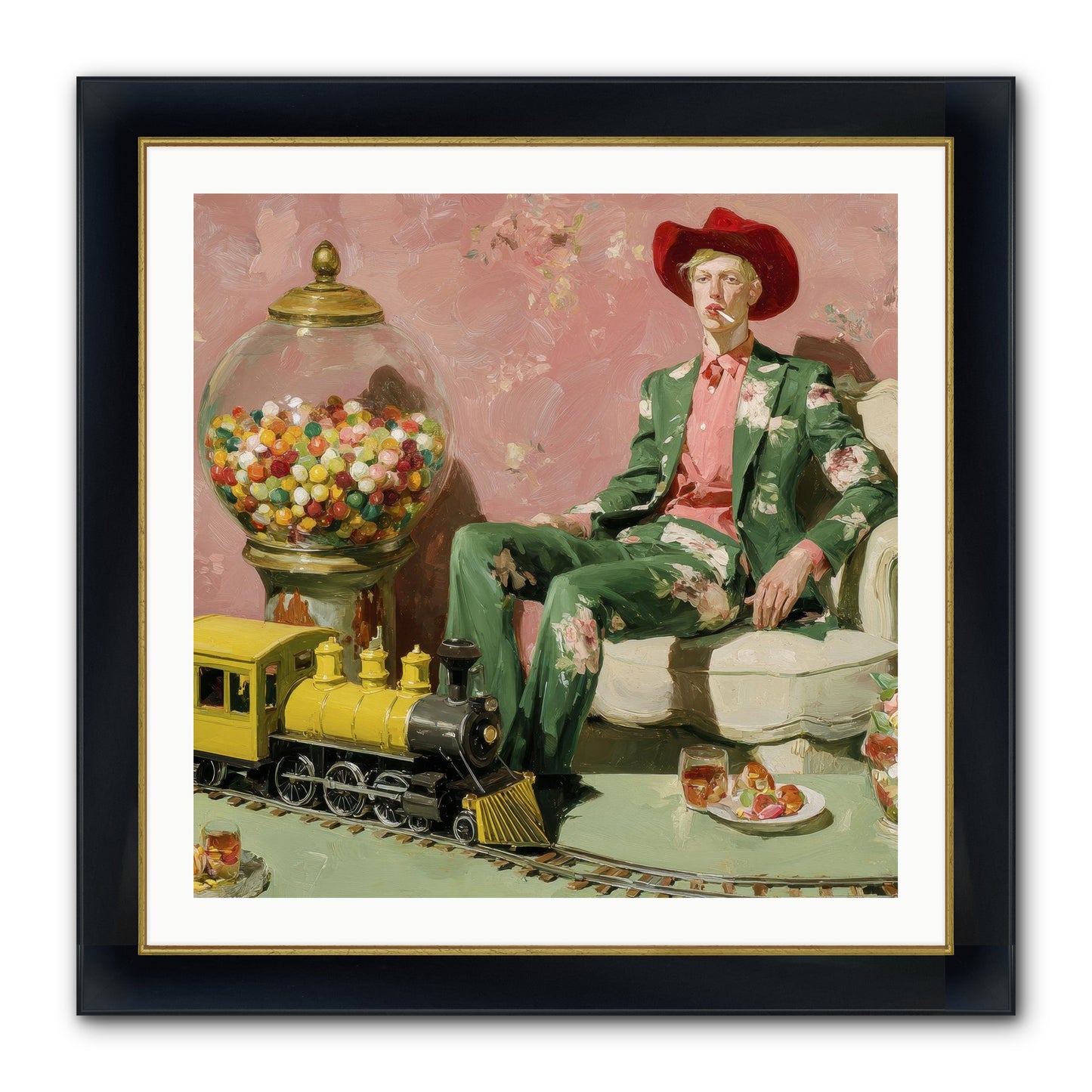 A Handbook For Gentle Eccentrics Framed Print - Wide Black w/Gold 30x30