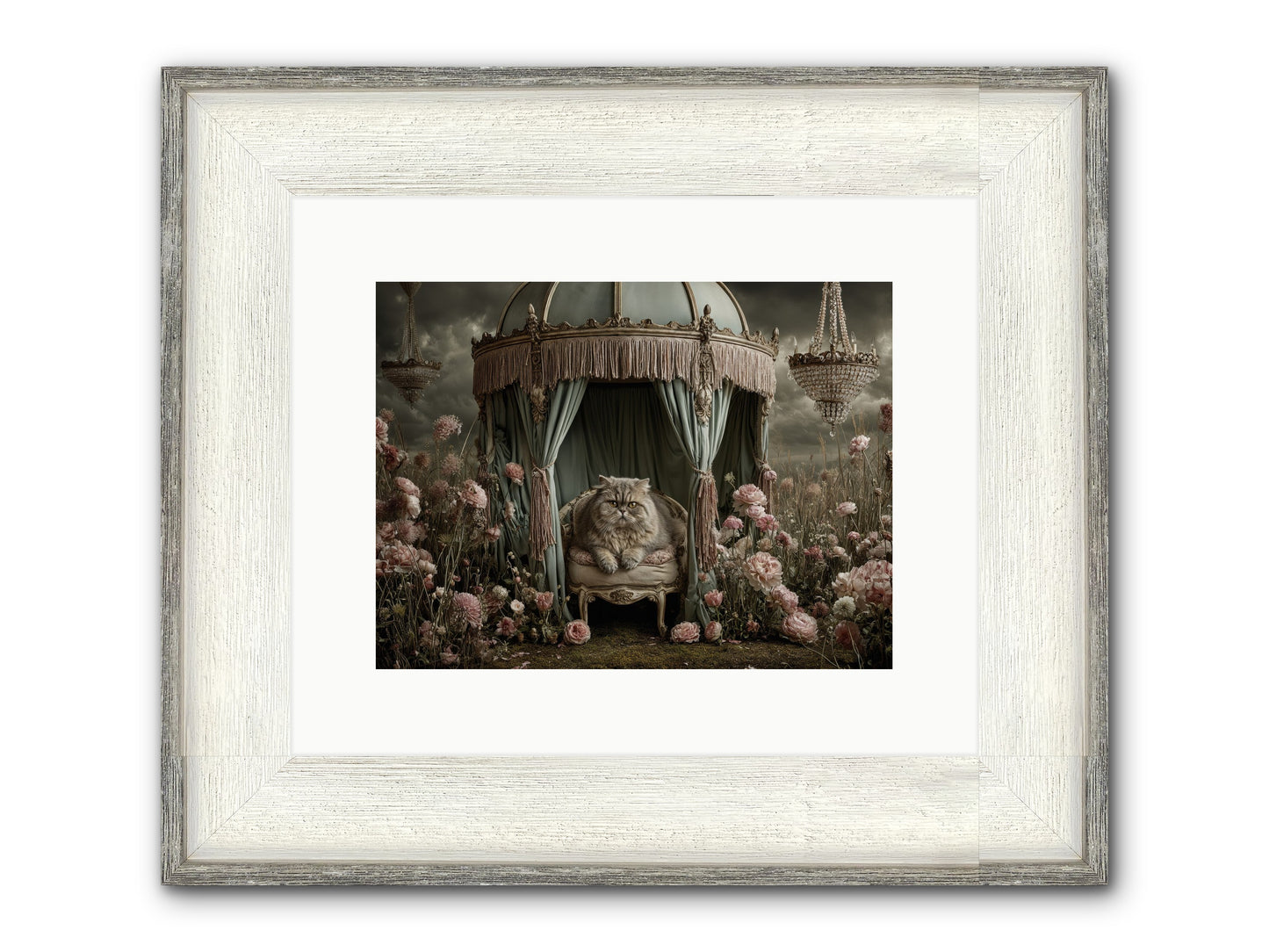 A Heart Full Of Sky Framed Print - Driftwood White 12x9