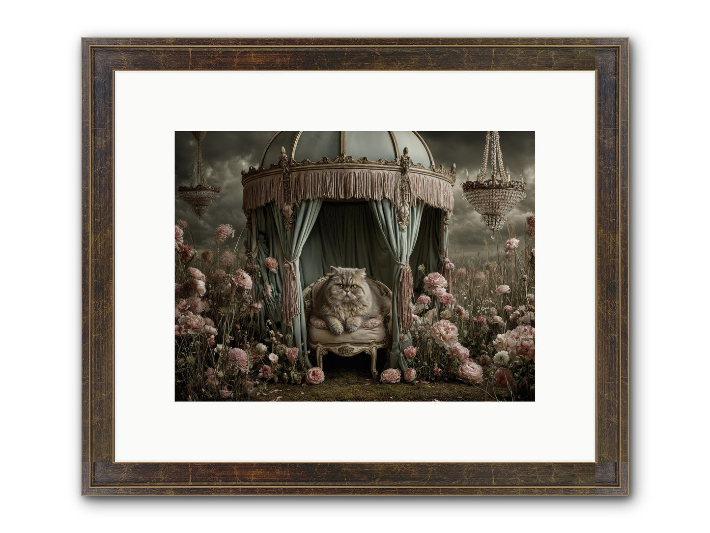 A Heart Full Of Sky Framed Print - Slimwoods Black/Gold 12x9