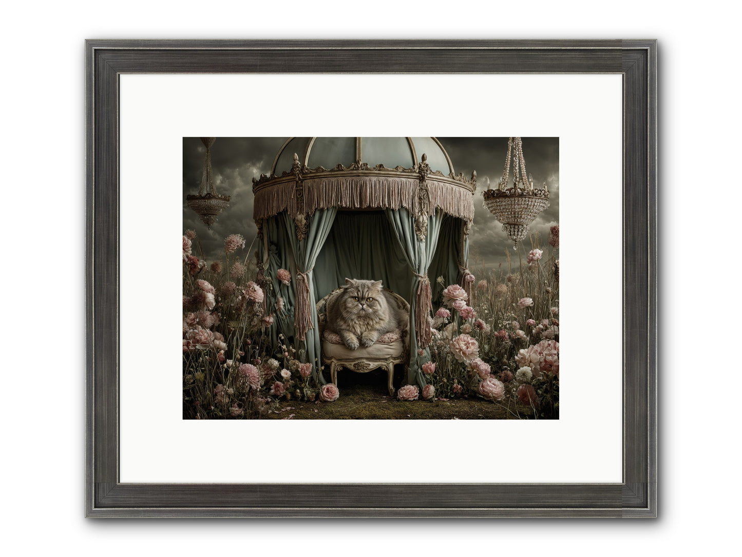 A Heart Full Of Sky Framed Print - Slimwoods Black/Silver 12x9
