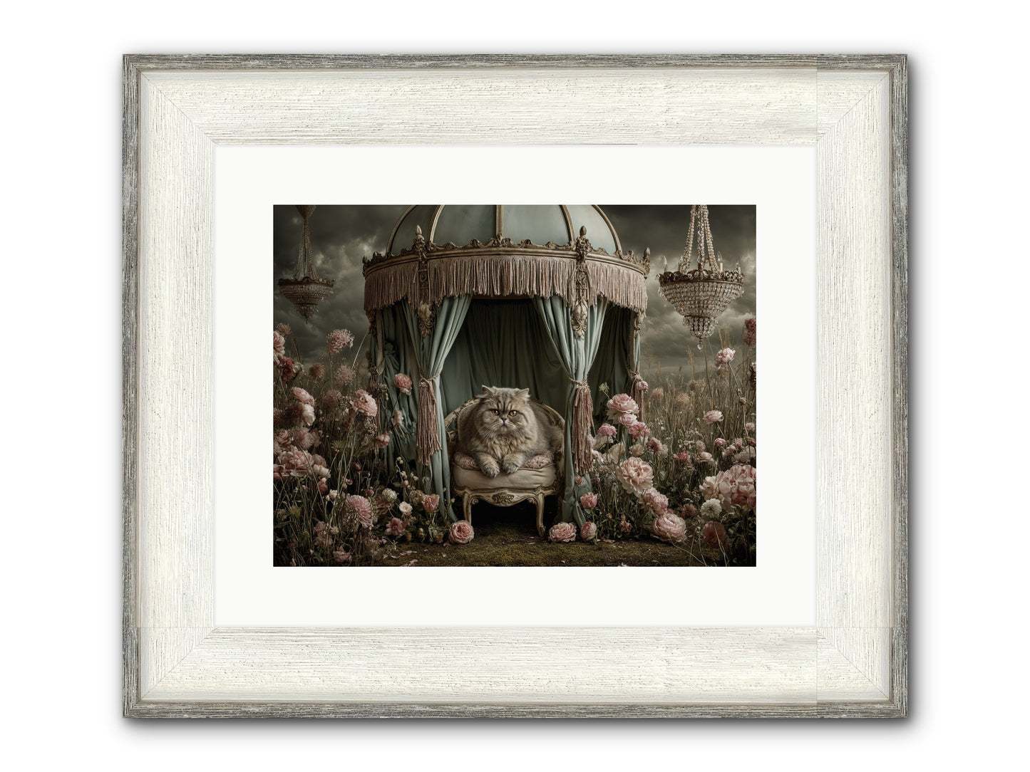 A Heart Full Of Sky Framed Print - Driftwood White 16x12