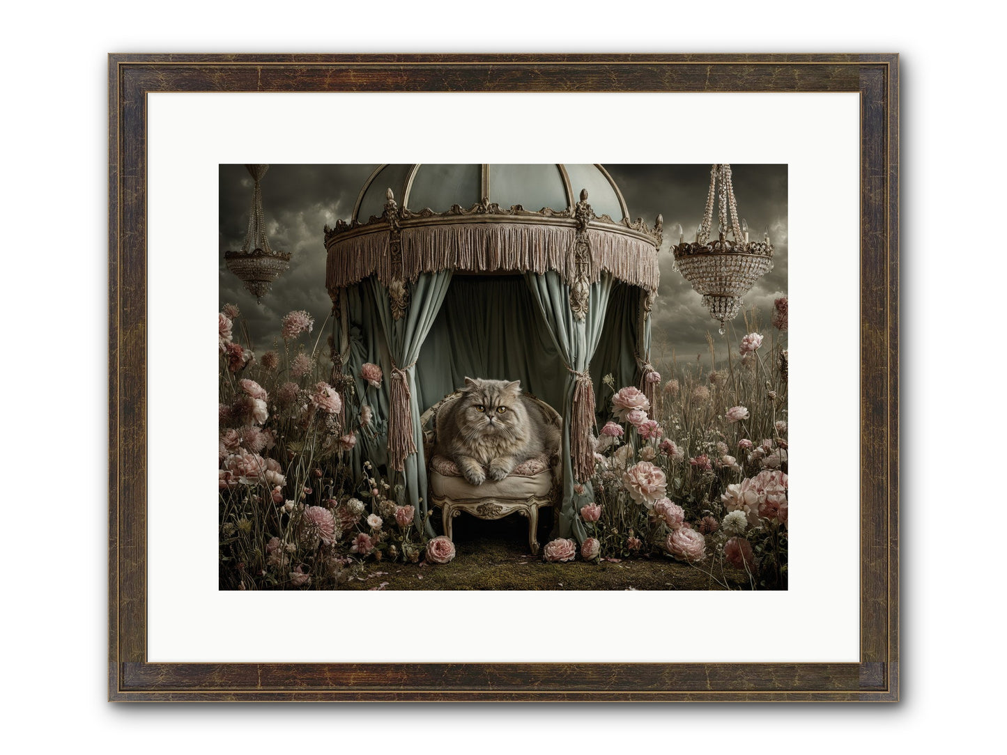 A Heart Full Of Sky Framed Print - Slimwoods Black/Gold 16x12