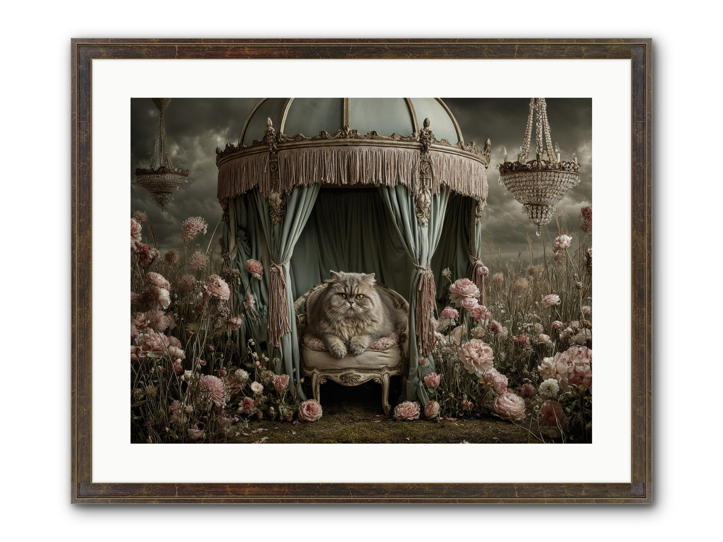 A Heart Full Of Sky Framed Print - Slimwoods Black/Gold 24x18