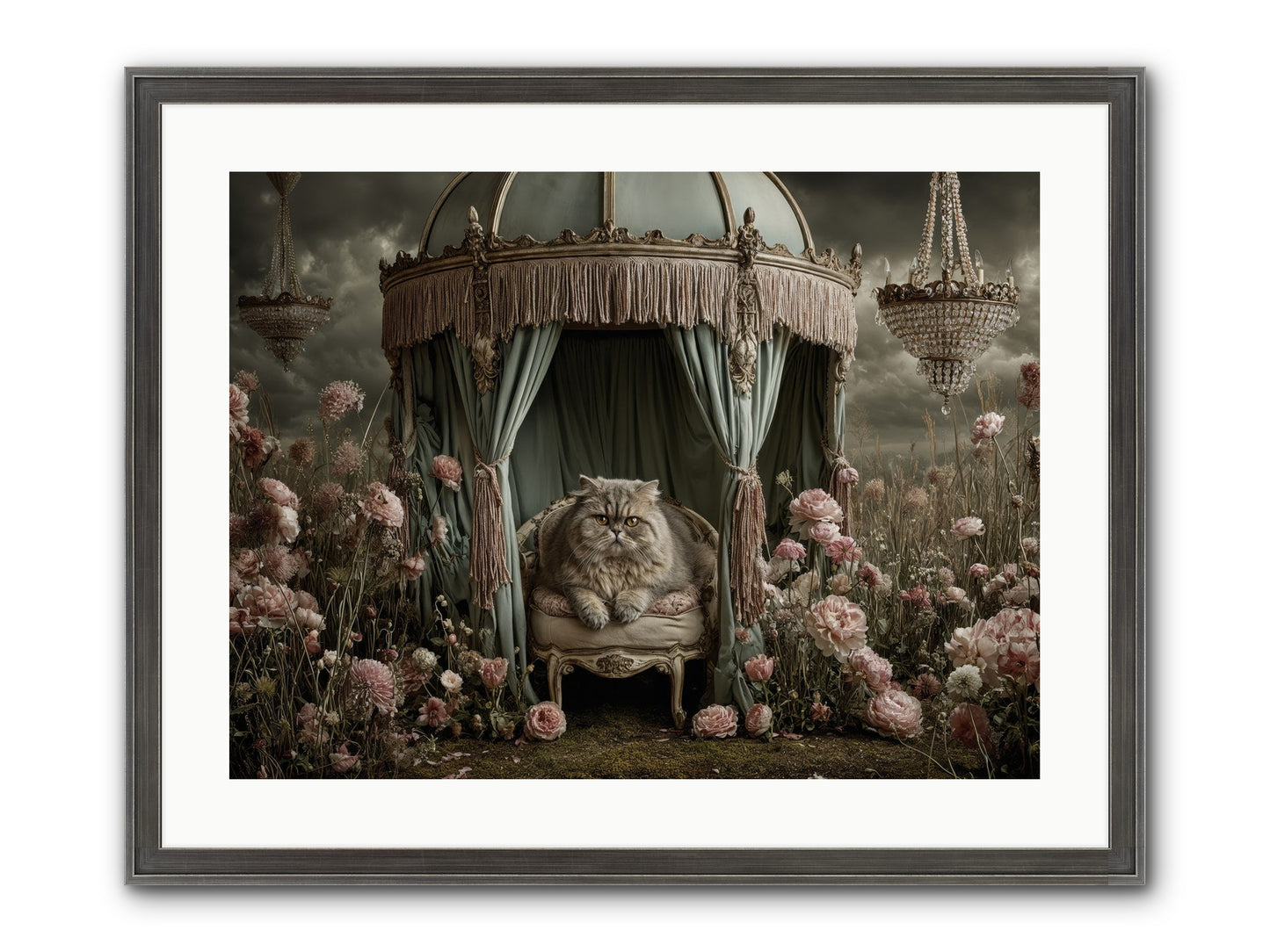 A Heart Full Of Sky Framed Print - Slimwoods Black/Silver 24x18