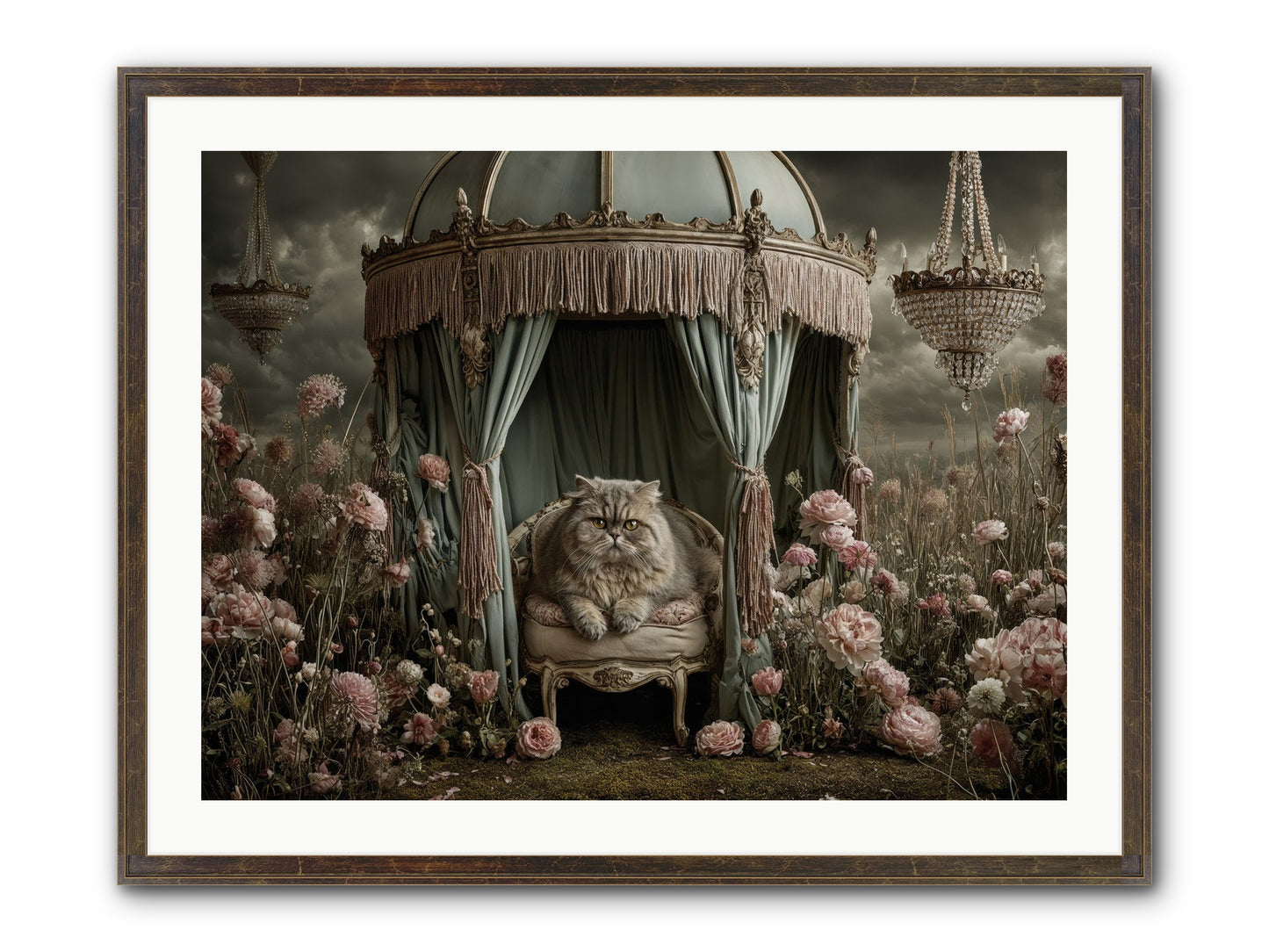 A Heart Full Of Sky Framed Print - Slimwoods Black/Gold 32x24