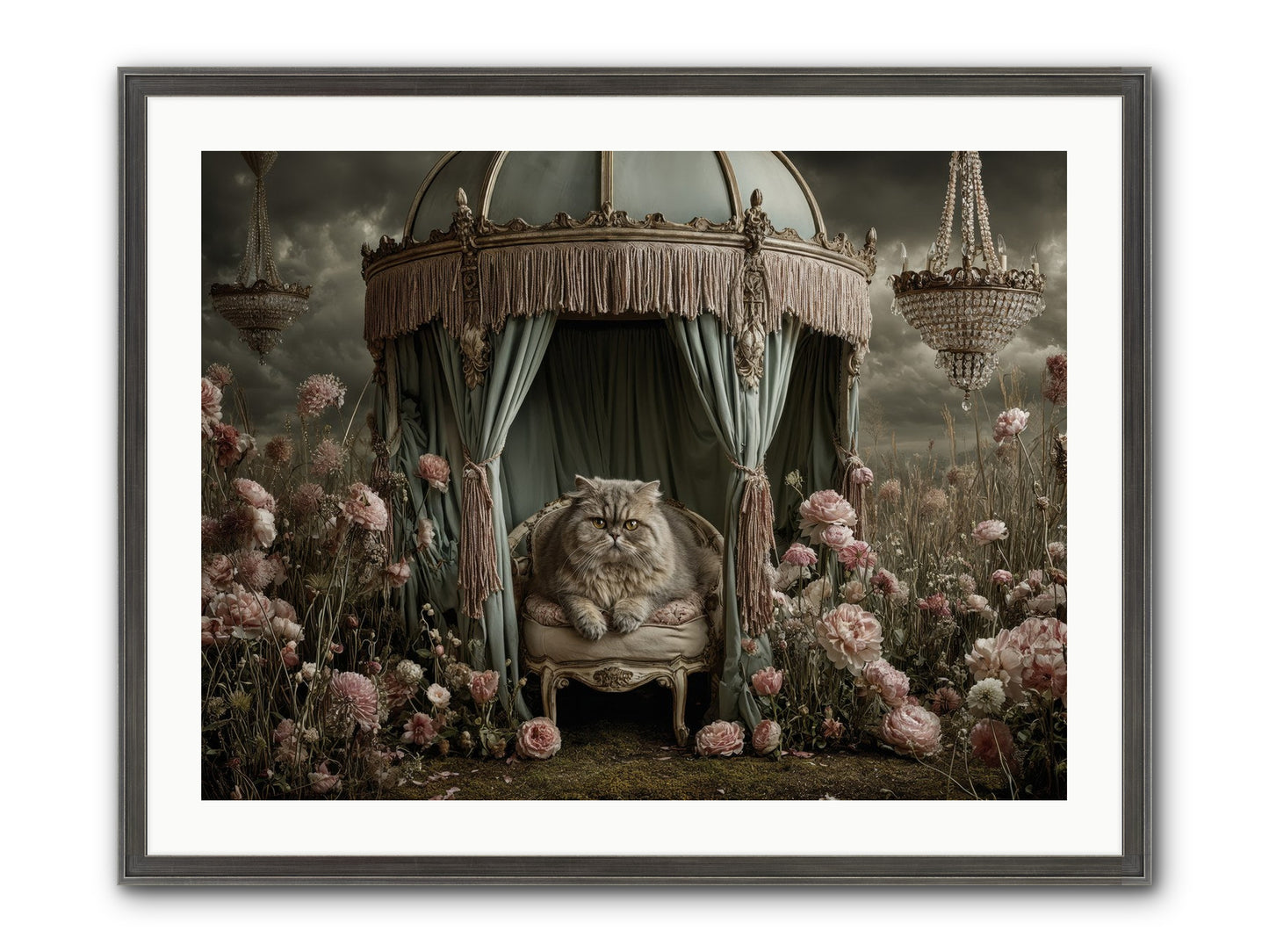 A Heart Full Of Sky Framed Print - Slimwoods Black/Silver 32x24