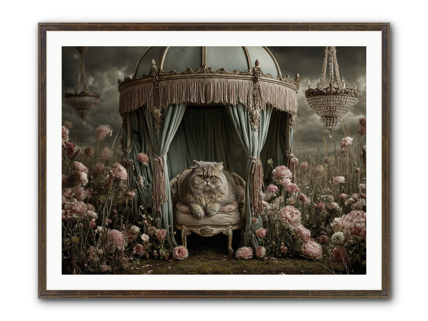 A Heart Full Of Sky Framed Print - Slimwoods Black/Gold 40x30