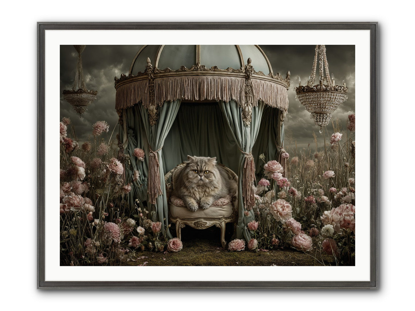 A Heart Full Of Sky Framed Print - Slimwoods Black/Silver 40x30