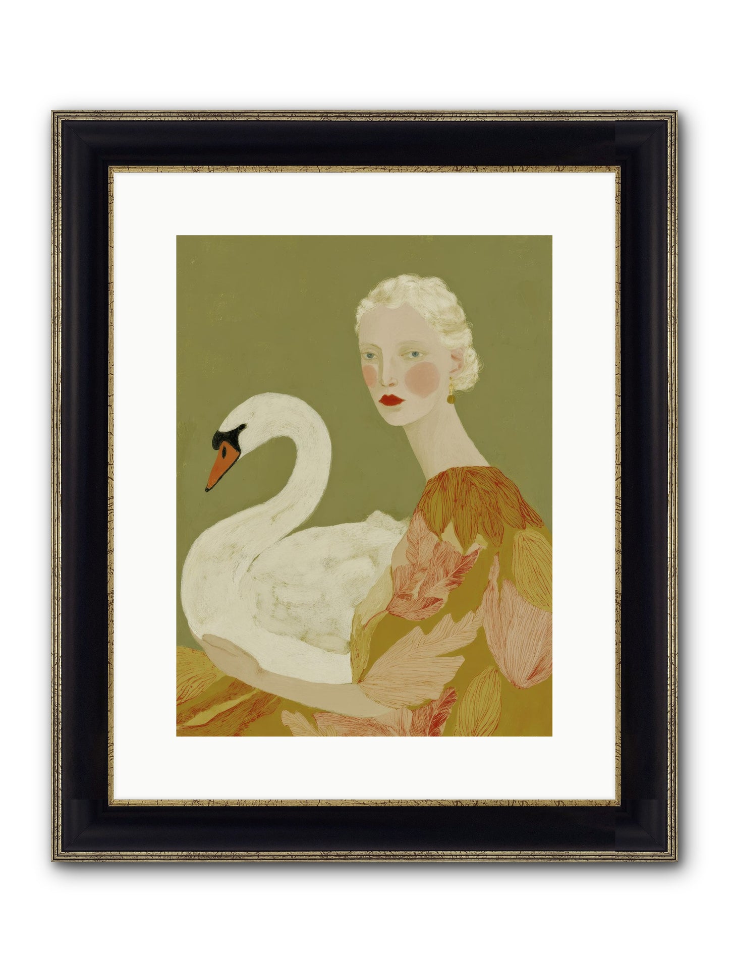 A Hint Of Wonder Framed Print - Black & Gold 12x16