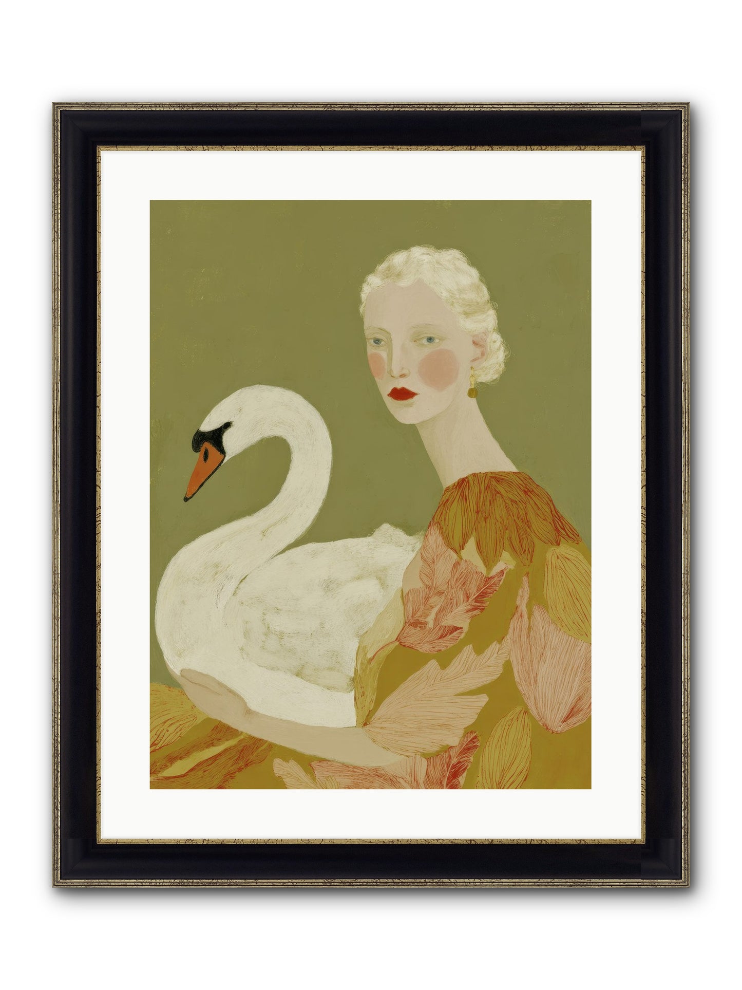 A Hint Of Wonder Framed Print - Black & Gold 18x24