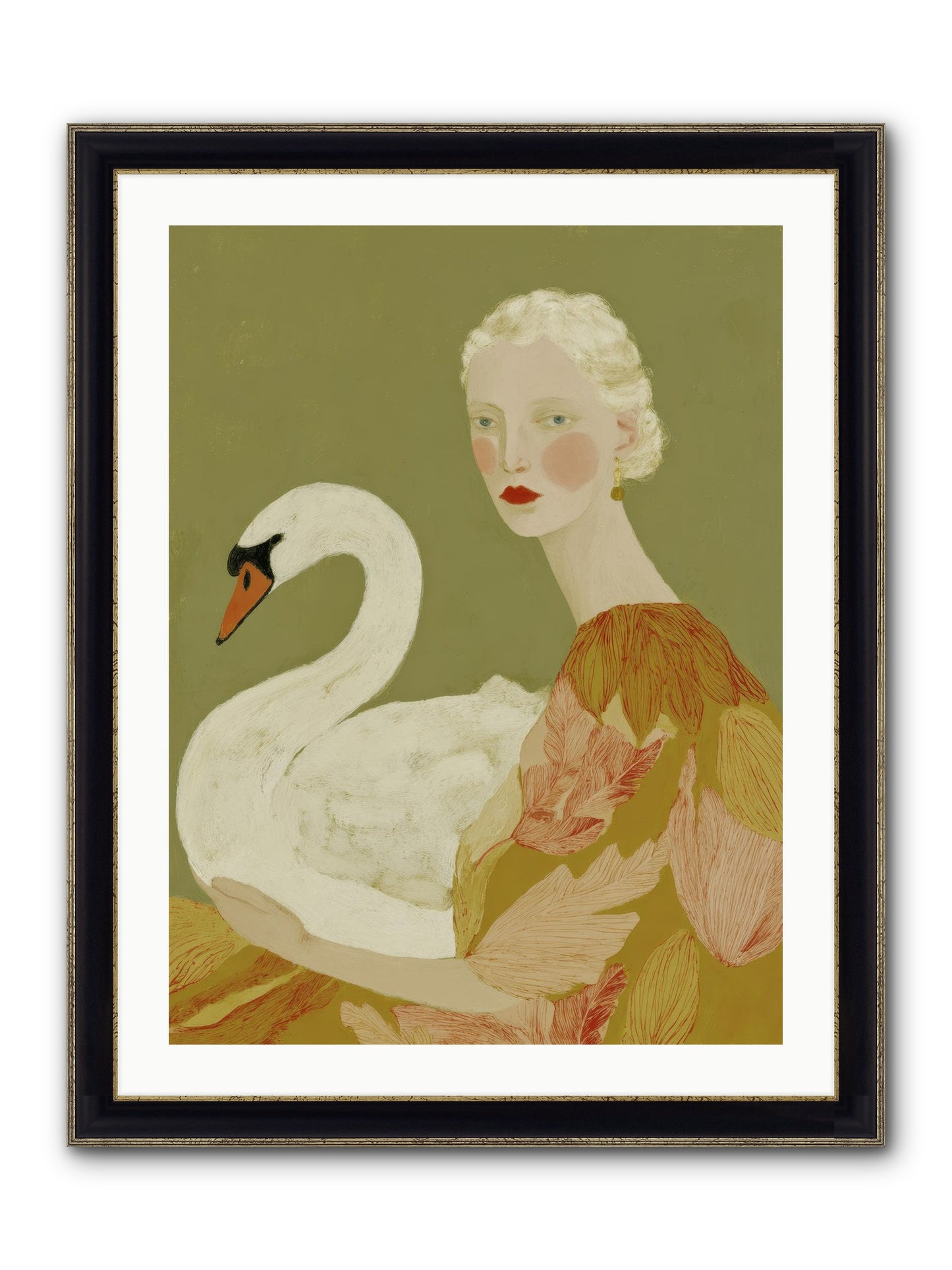 A Hint Of Wonder Framed Print - Black & Gold 24x32
