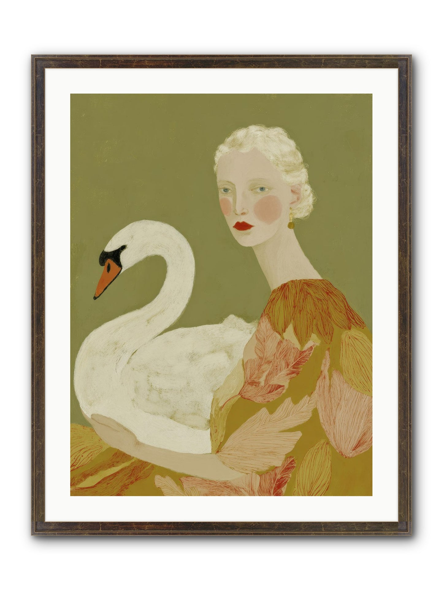 A Hint Of Wonder Framed Print - Slimwoods Black/Gold 24x32