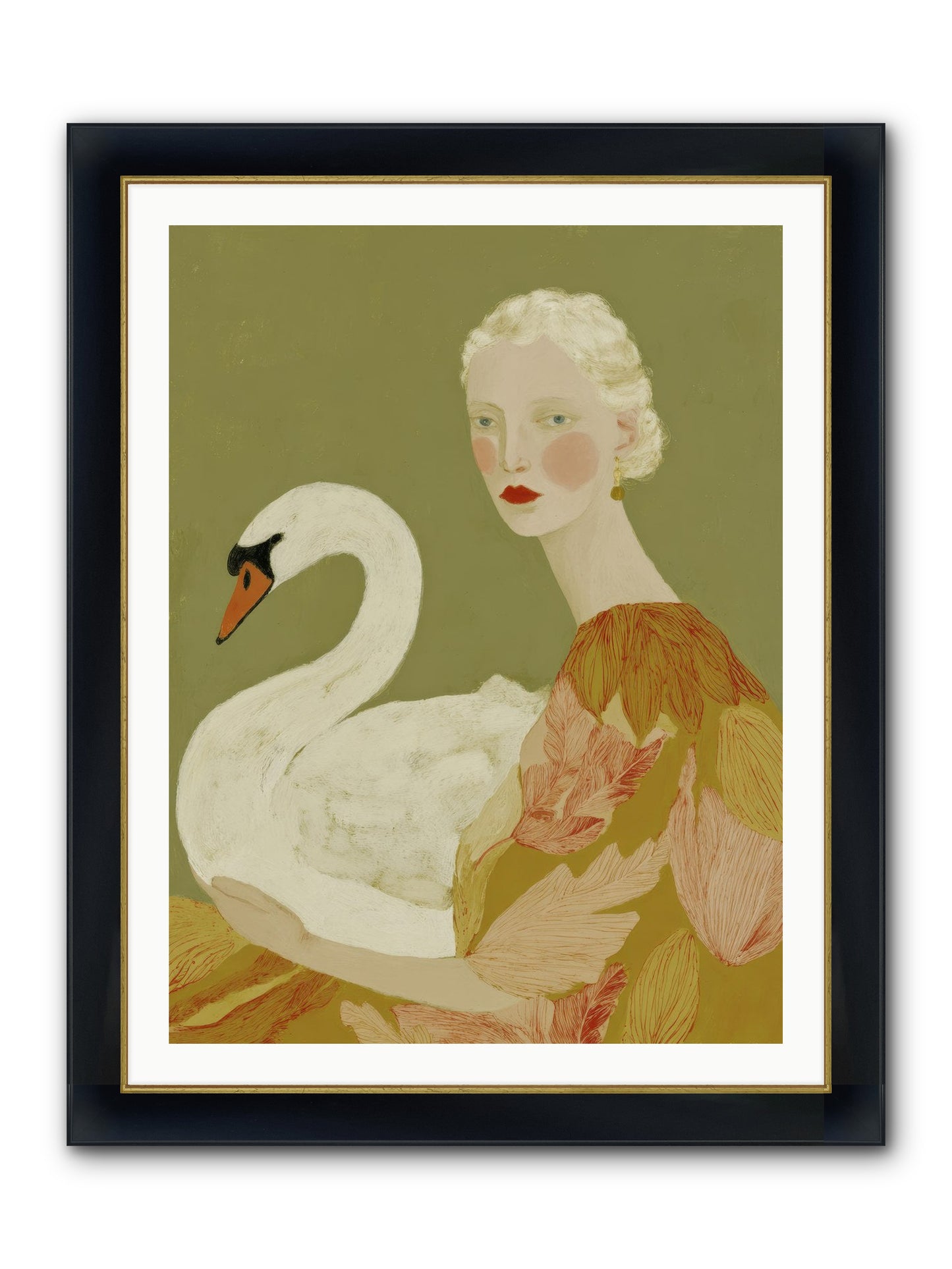 A Hint Of Wonder Framed Print - Wide Black w/Gold 30x40