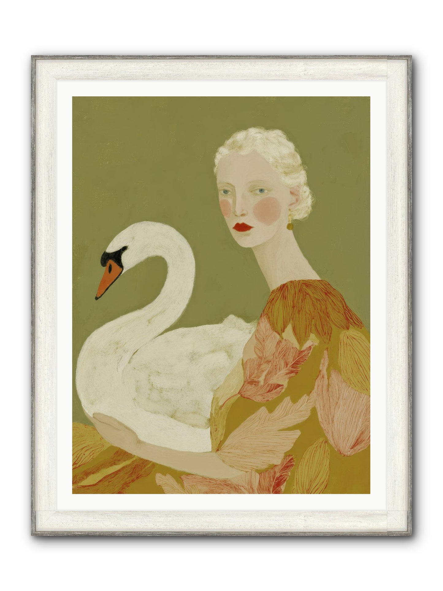 A Hint Of Wonder Framed Print - Driftwood White 36x48