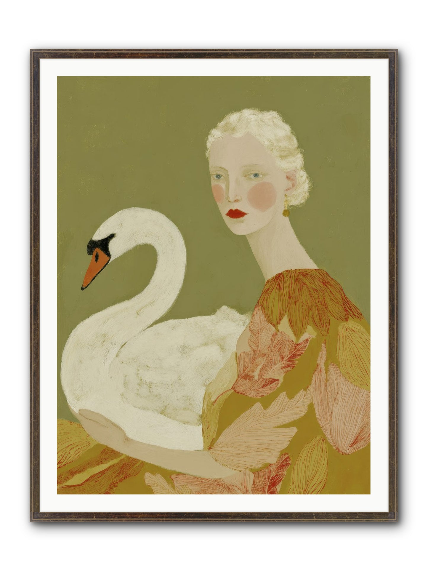 A Hint Of Wonder Framed Print - Slimwoods Black/Gold 36x48