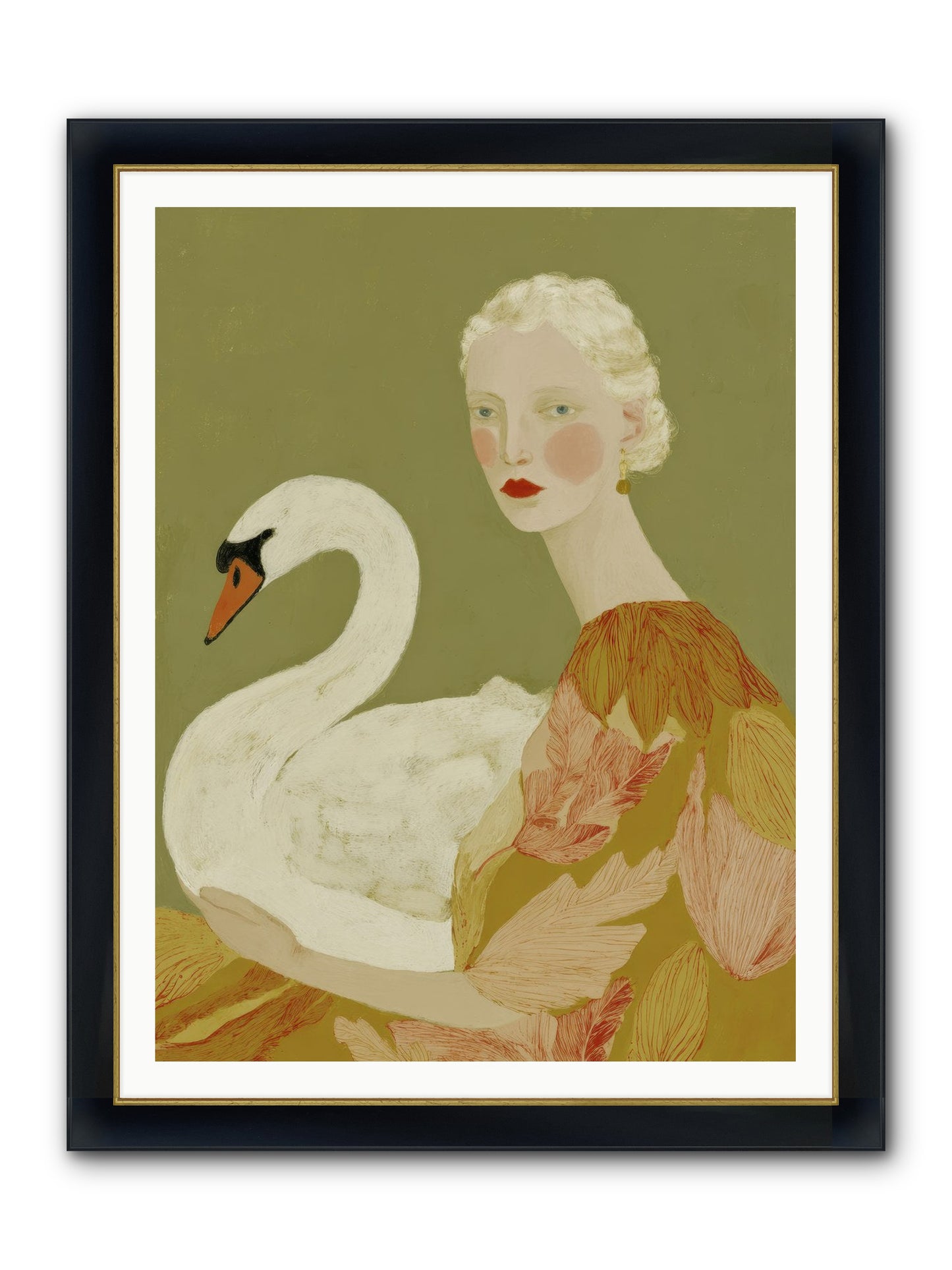 A Hint Of Wonder Framed Print - Wide Black w/Gold 36x48