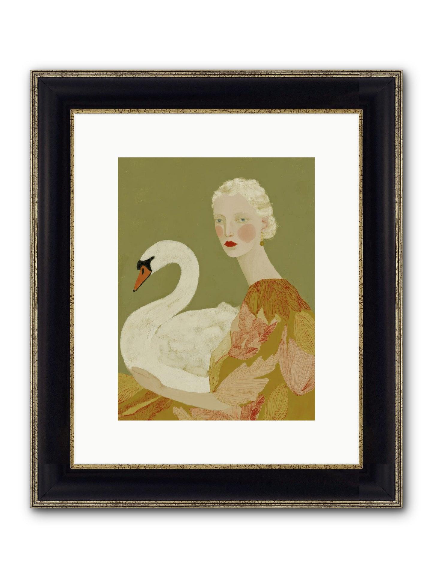 A Hint Of Wonder Framed Print - Black & Gold 9x12