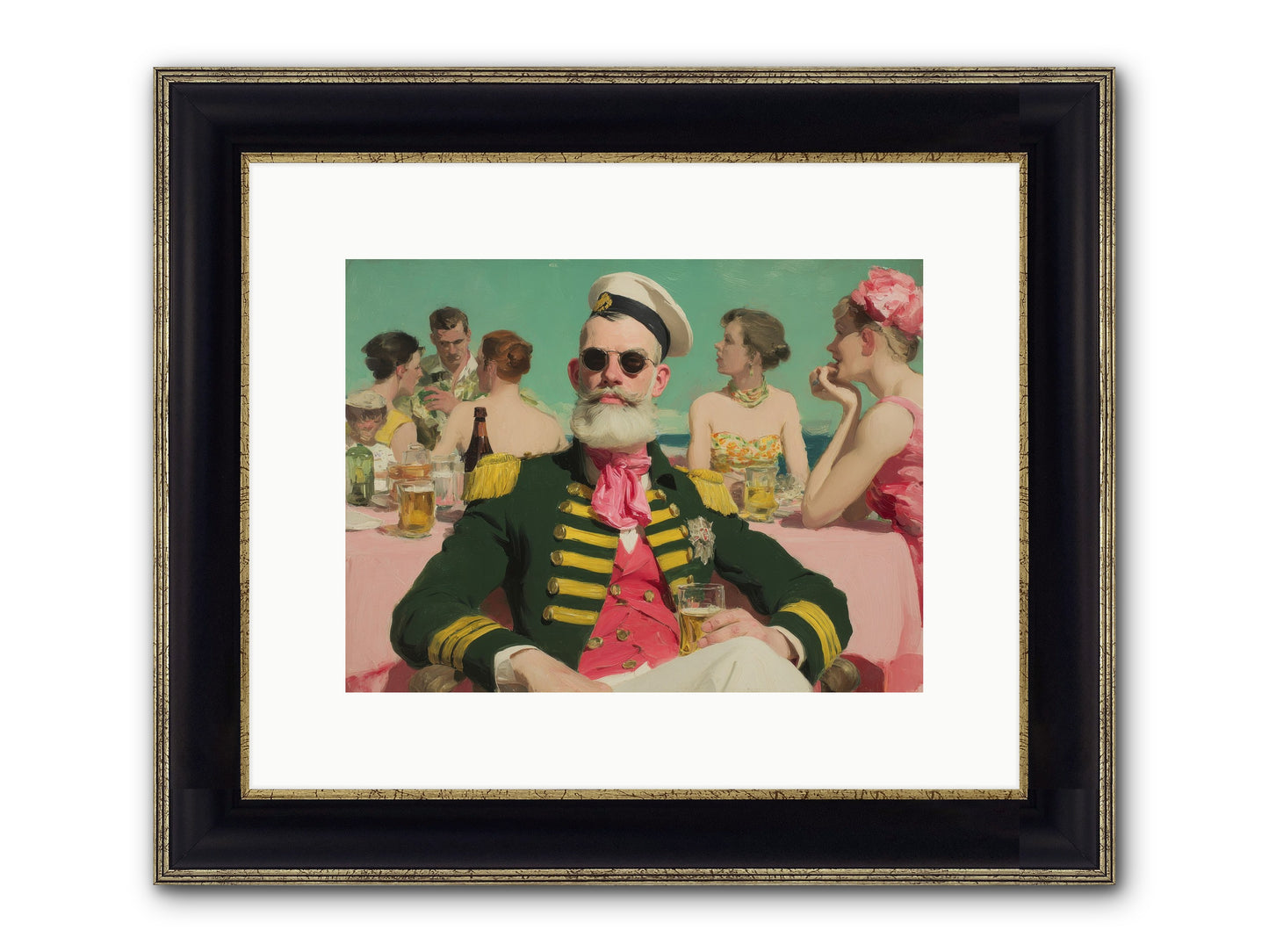 A Letter Never Sent Framed Print - Black & Gold 12x9