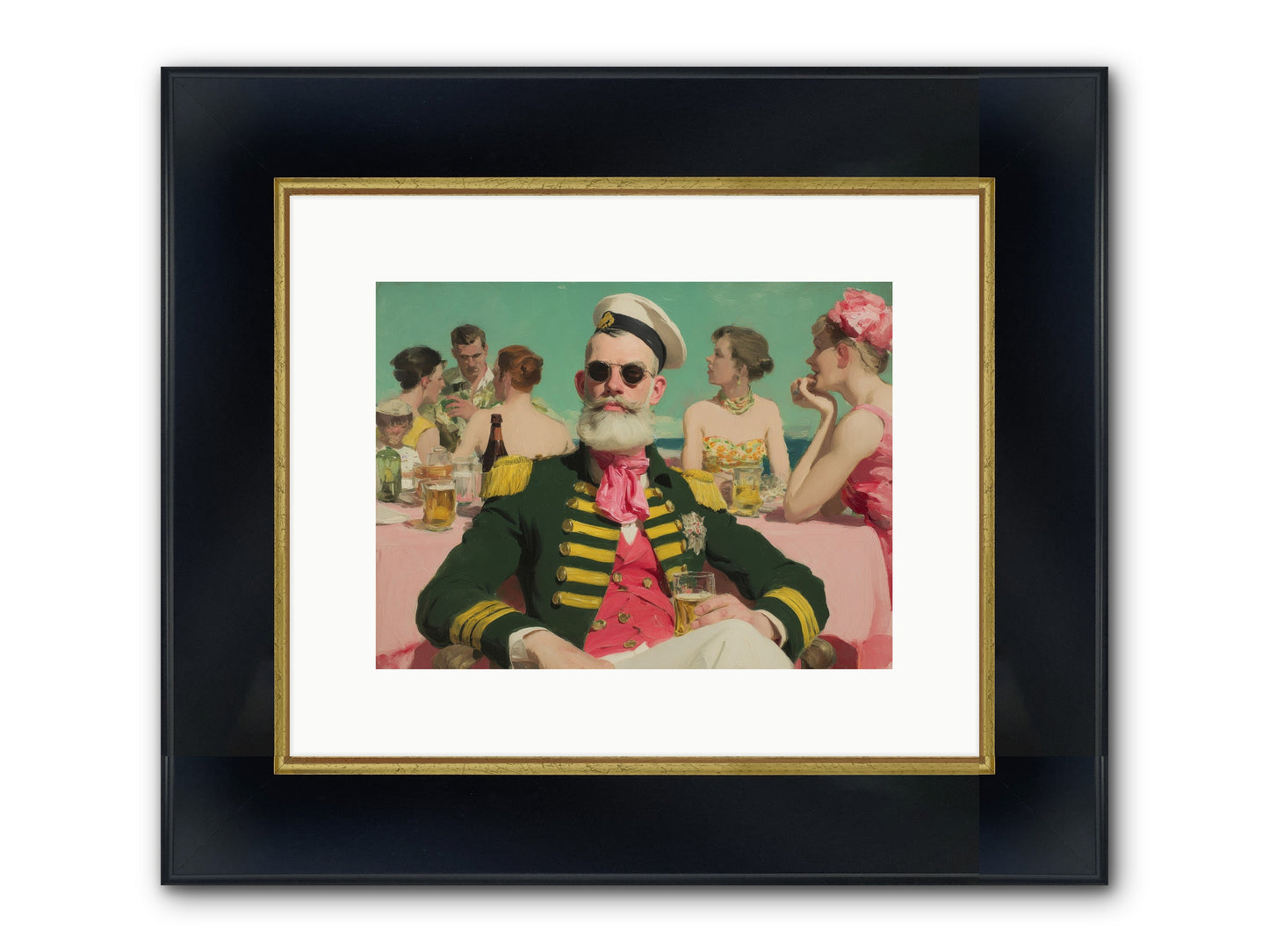 A Letter Never Sent Framed Print - Wide Black w/Gold 12x9