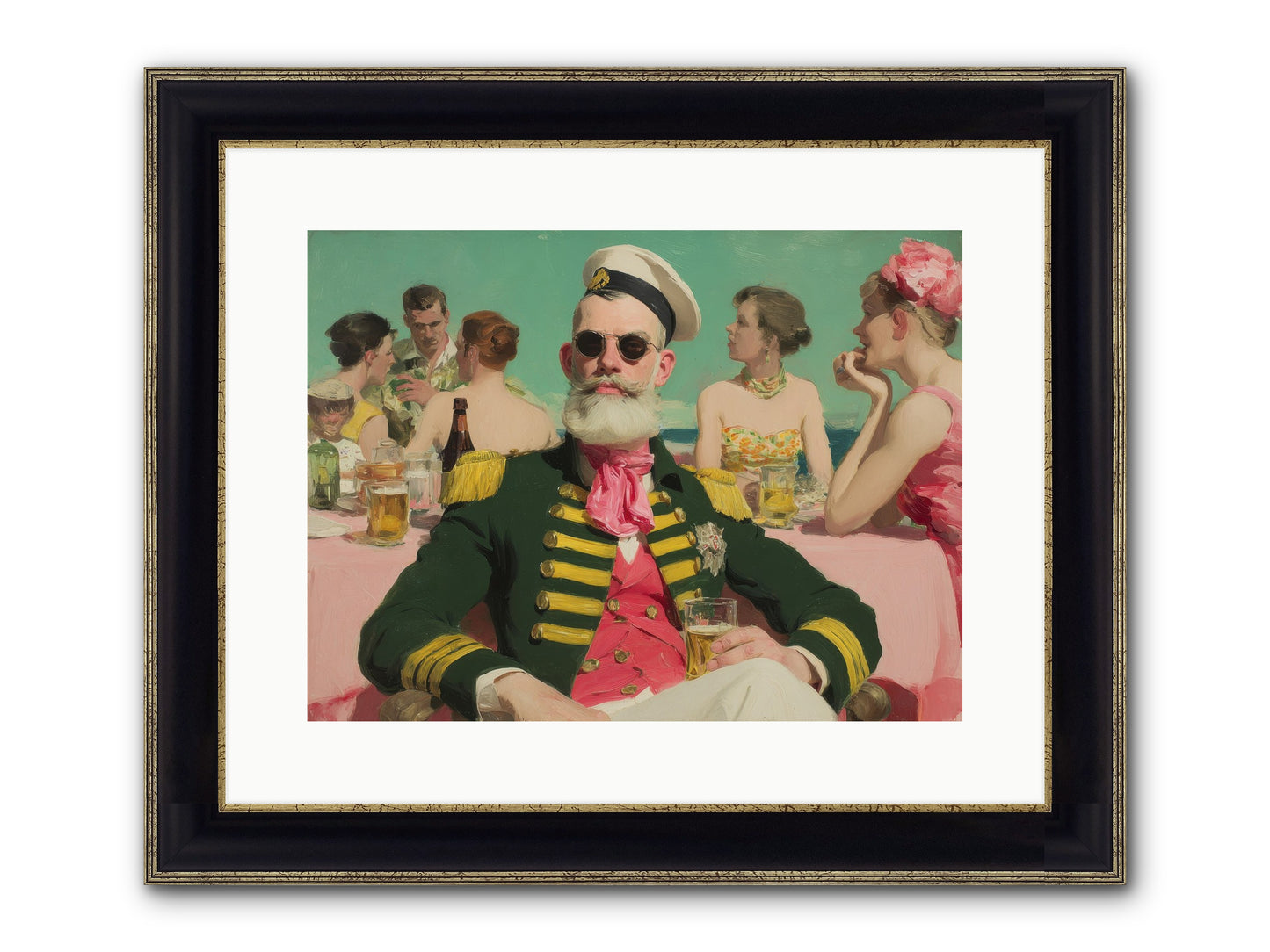 A Letter Never Sent Framed Print - Black & Gold 16x12