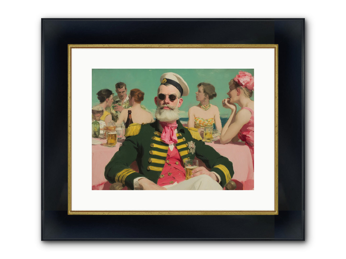 A Letter Never Sent Framed Print - Wide Black w/Gold 16x12