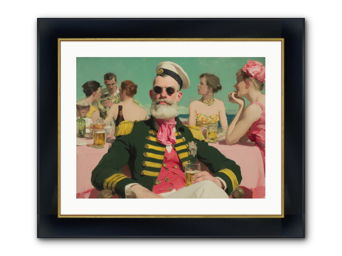 A Letter Never Sent Framed Print - Wide Black w/Gold 24x18