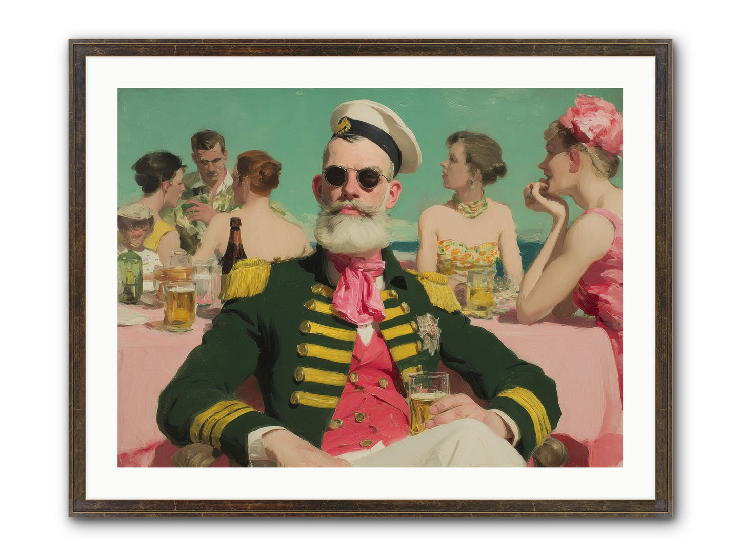 A Letter Never Sent Framed Print - Slimwoods Black/Gold 32x24