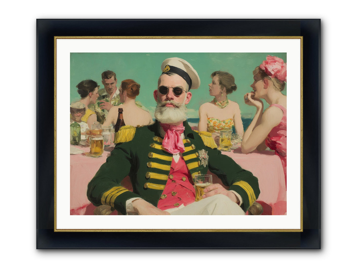 A Letter Never Sent Framed Print - Wide Black w/Gold 32x24