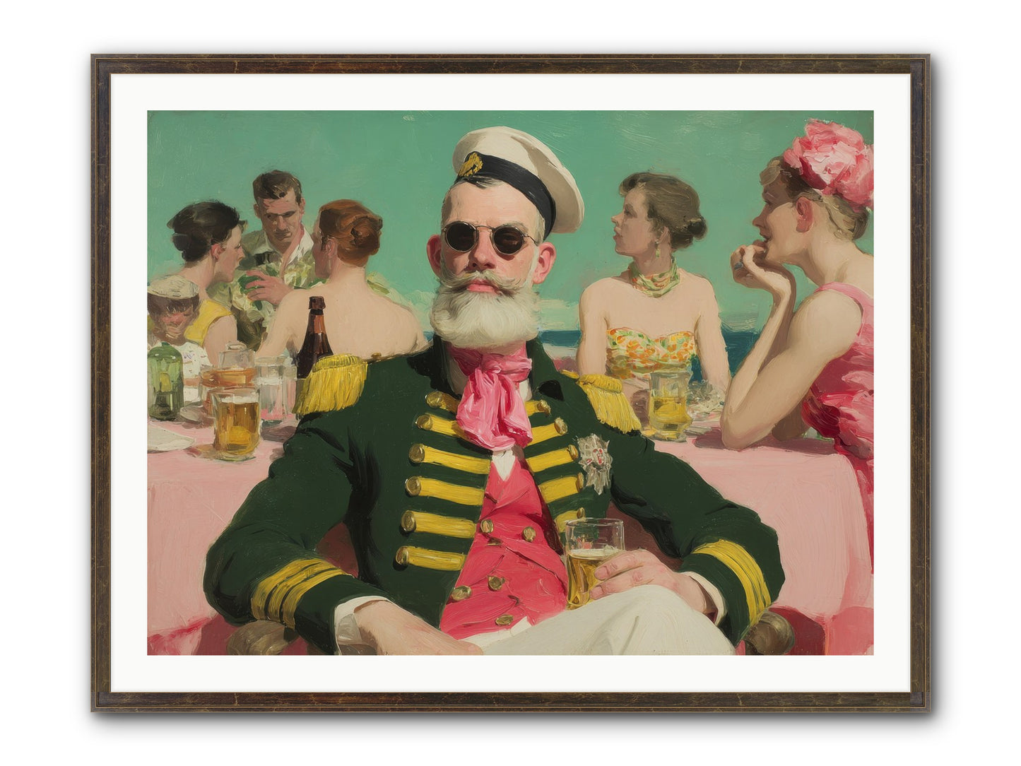 A Letter Never Sent Framed Print - Slimwoods Black/Gold 40x30