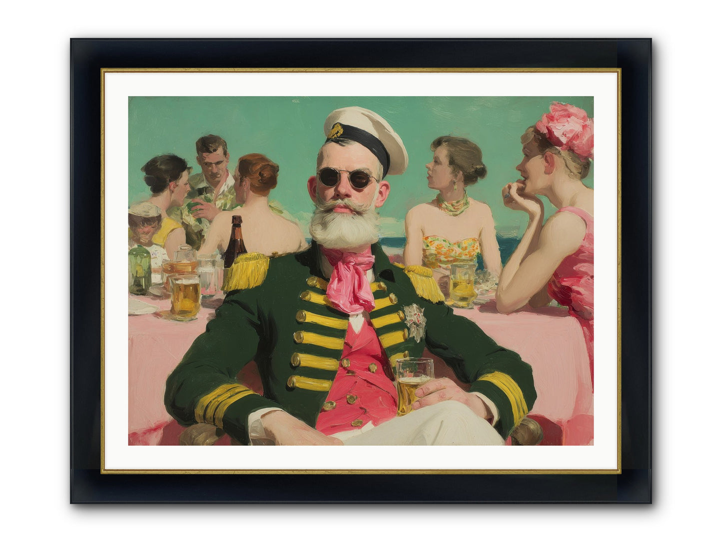 A Letter Never Sent Framed Print - Wide Black w/Gold 40x30