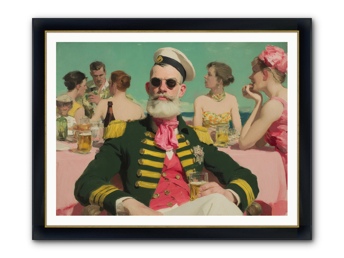 A Letter Never Sent Framed Print - Wide Black w/Gold 48x36