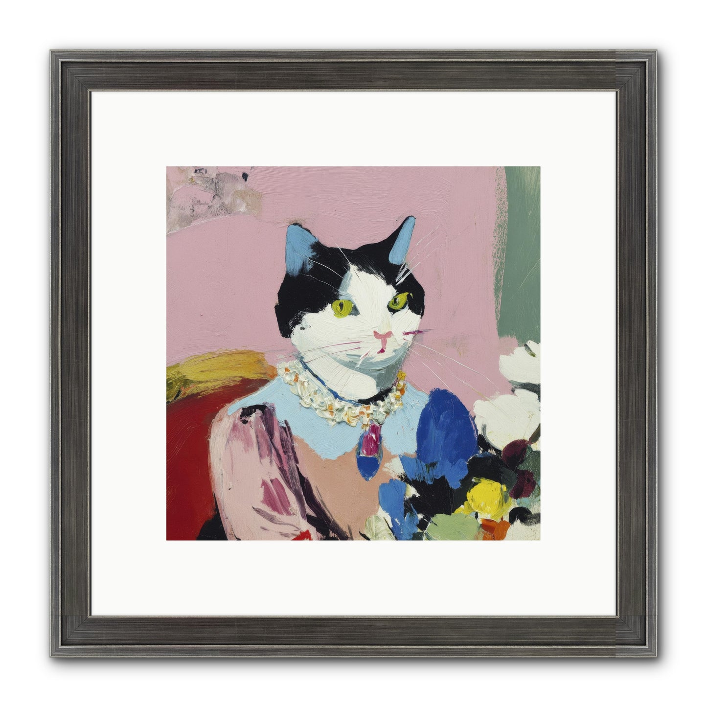 A Life Among Treasures Framed Print - Slimwoods Black/Silver 10x10
