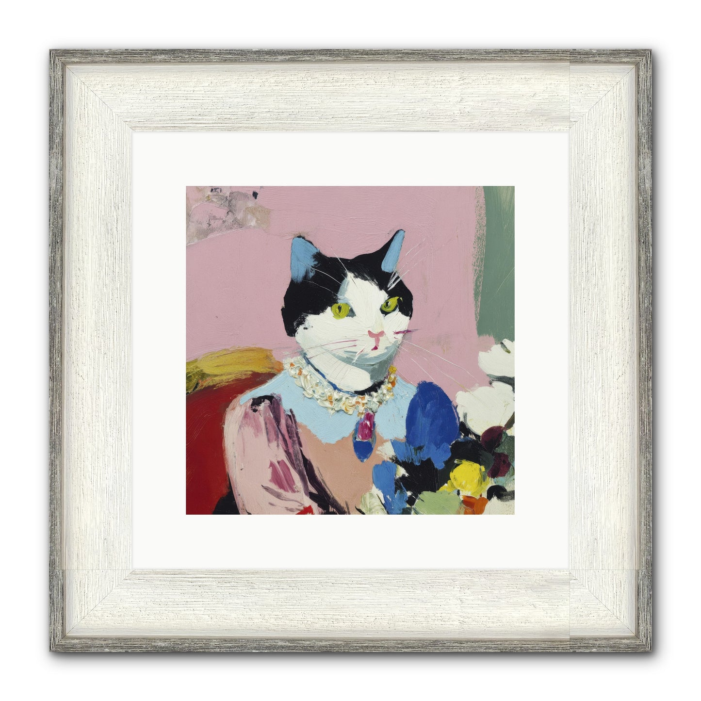 A Life Among Treasures Framed Print - Driftwood White 12x12