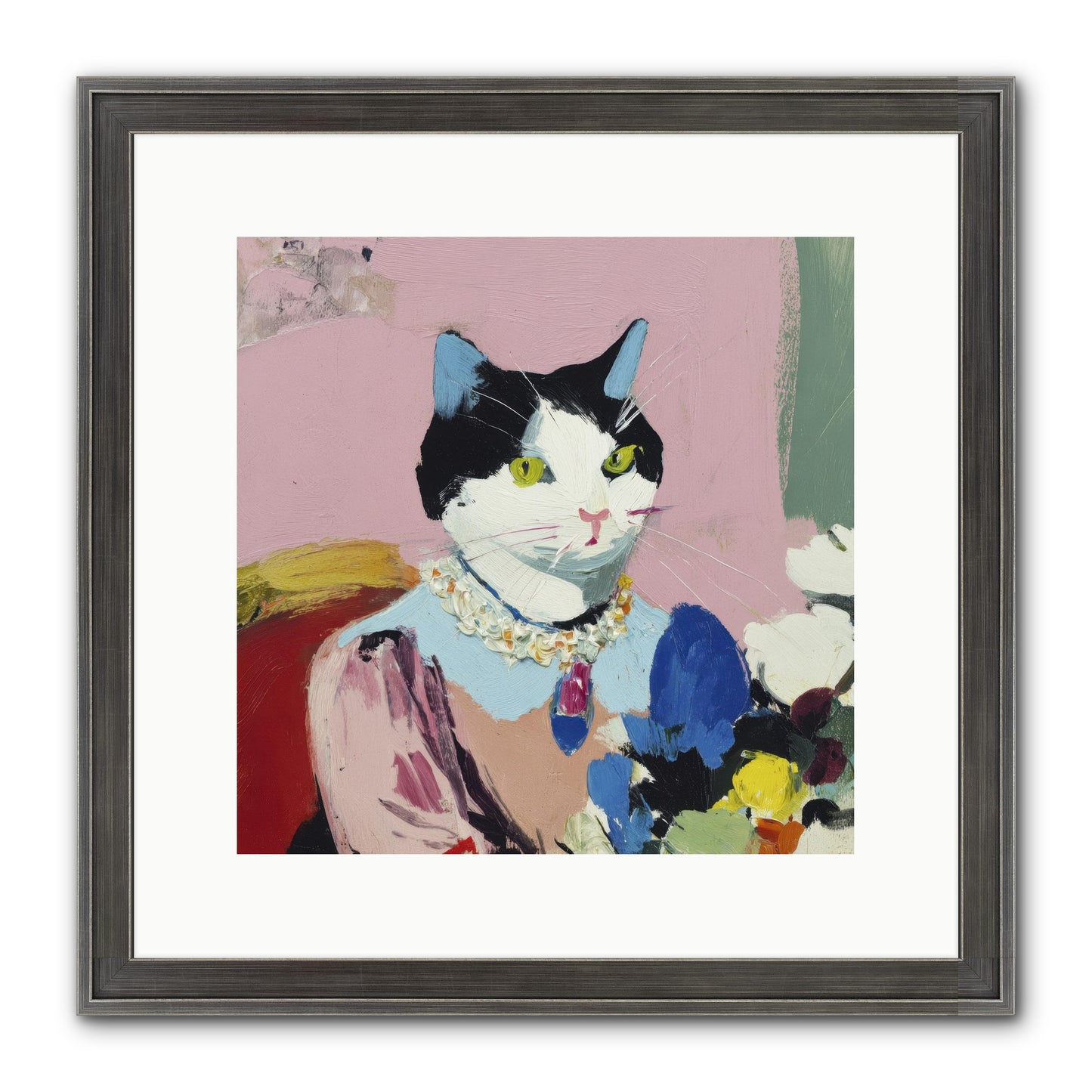 A Life Among Treasures Framed Print - Slimwoods Black/Silver 12x12