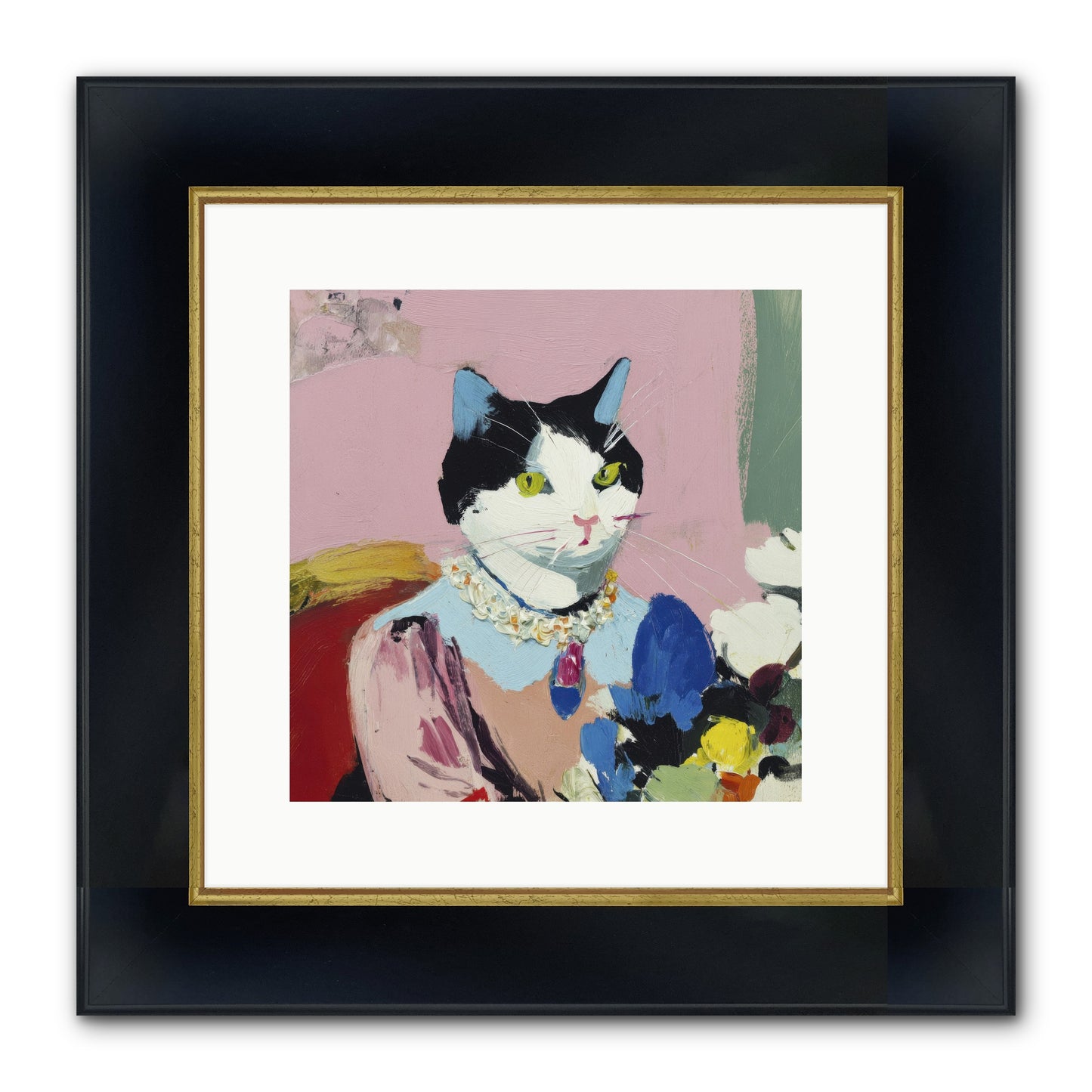 A Life Among Treasures Framed Print - Wide Black w/Gold 12x12