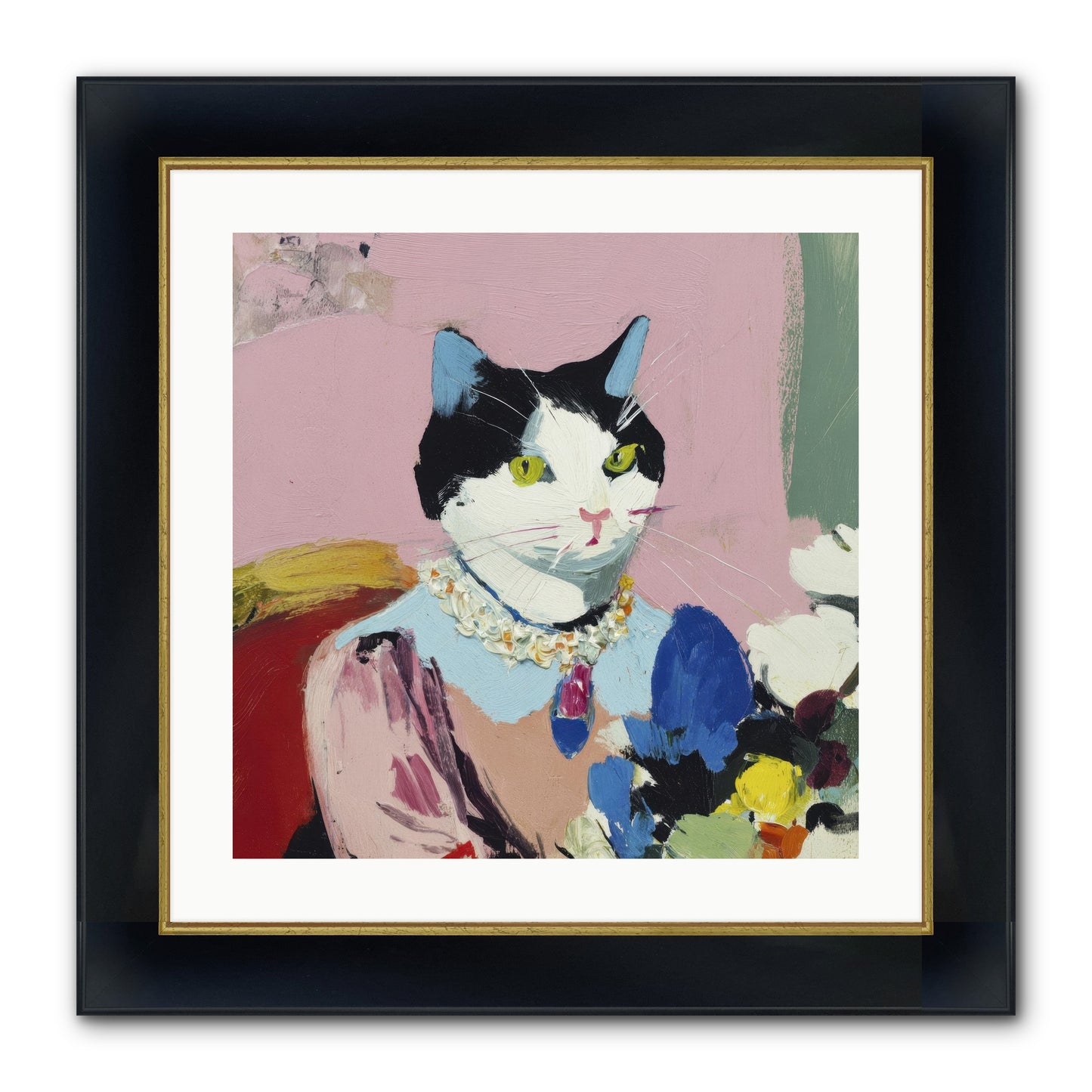 A Life Among Treasures Framed Print - Wide Black w/Gold 20x20