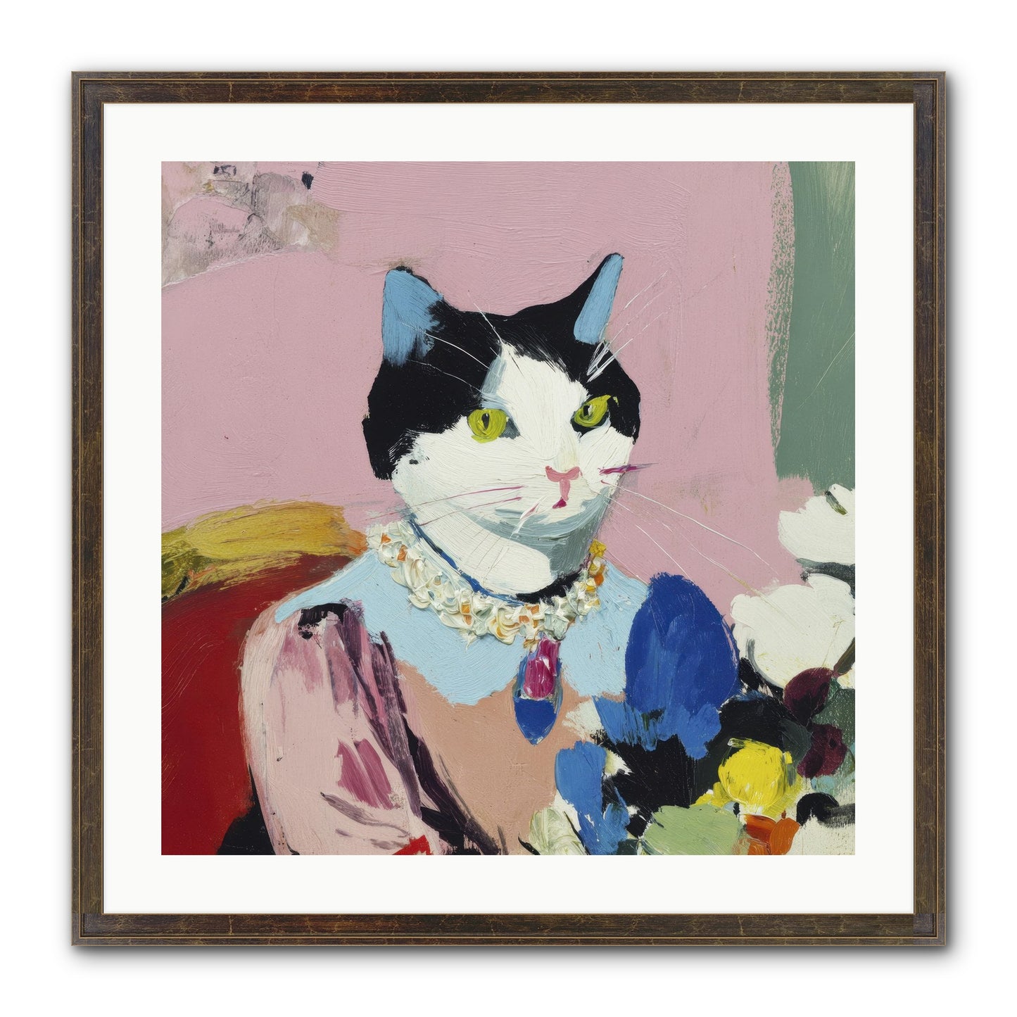 A Life Among Treasures Framed Print - Slimwoods Black/Gold 24x24