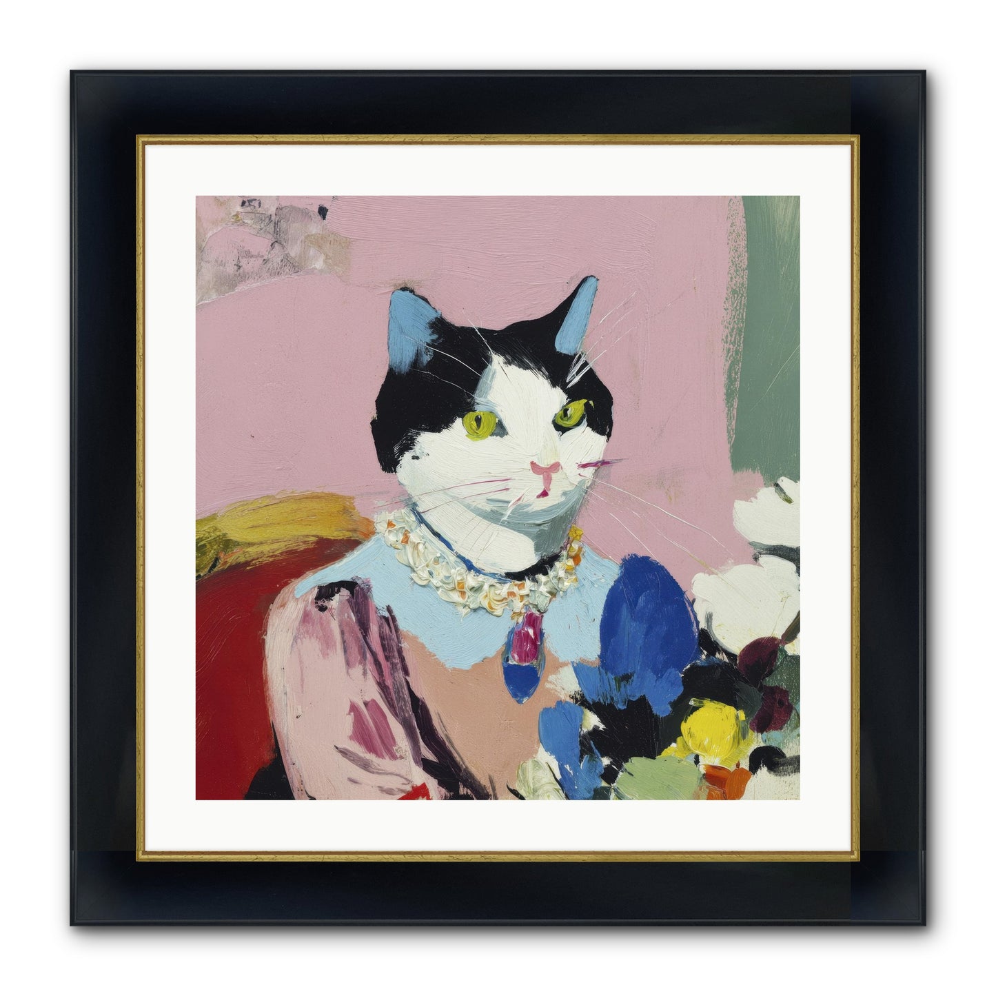 A Life Among Treasures Framed Print - Wide Black w/Gold 24x24