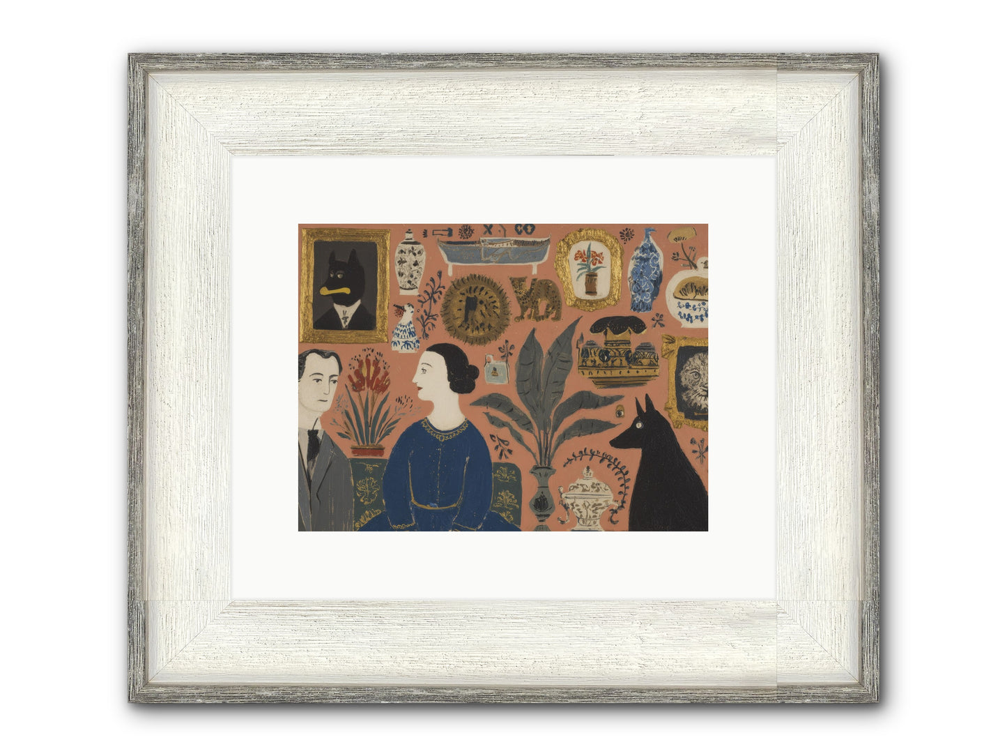 A Life Lived Among Treasures Framed Print - Driftwood White 12x9