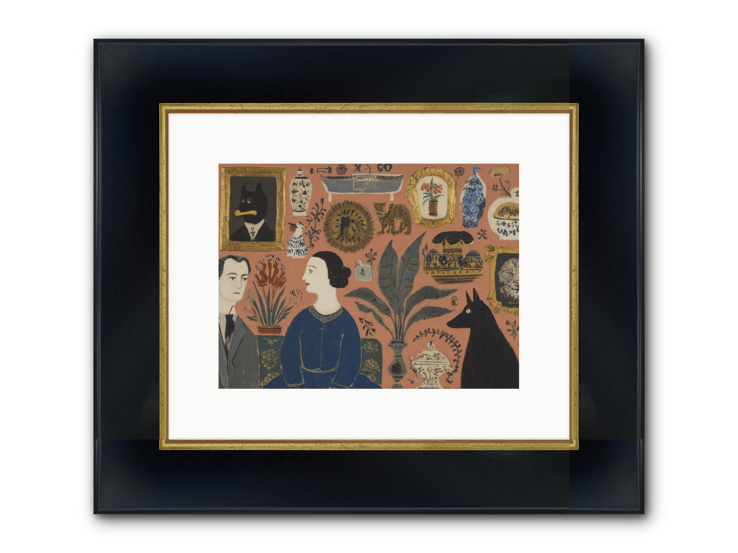 A Life Lived Among Treasures Framed Print - Wide Black w/Gold 12x9