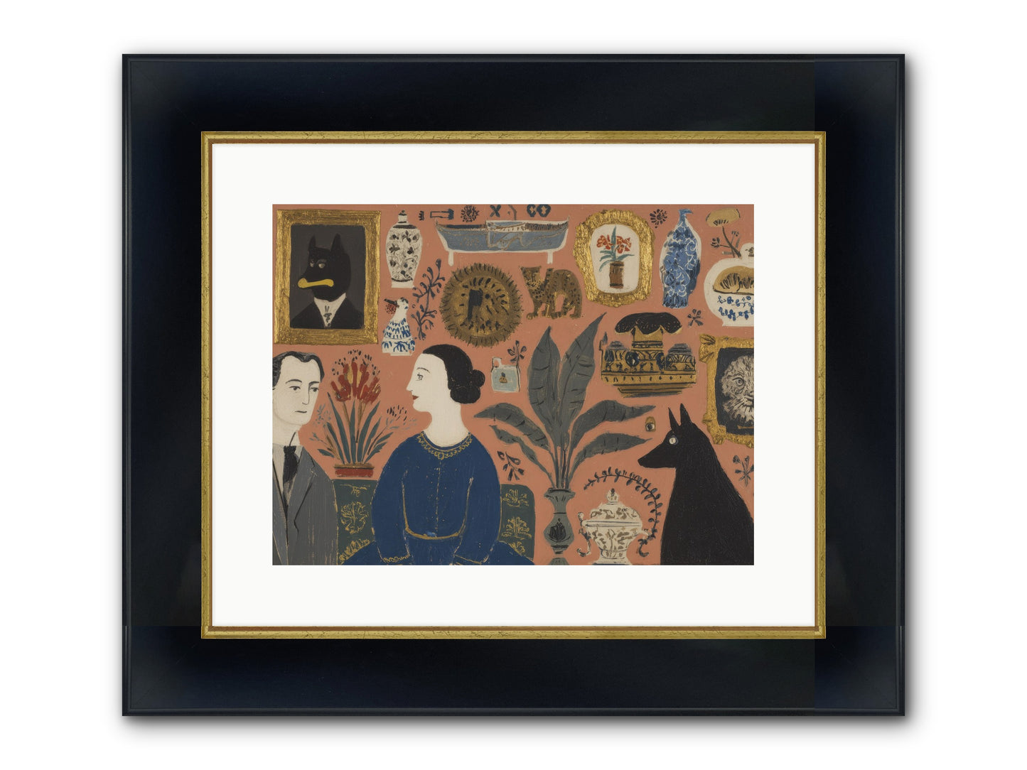 A Life Lived Among Treasures Framed Print - Wide Black w/Gold 16x12