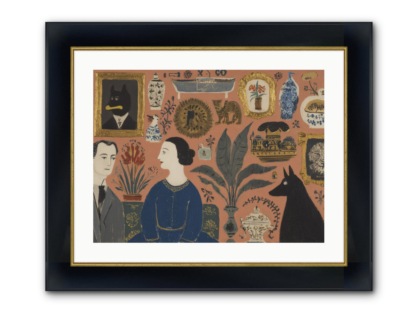 A Life Lived Among Treasures Framed Print - Wide Black w/Gold 24x18