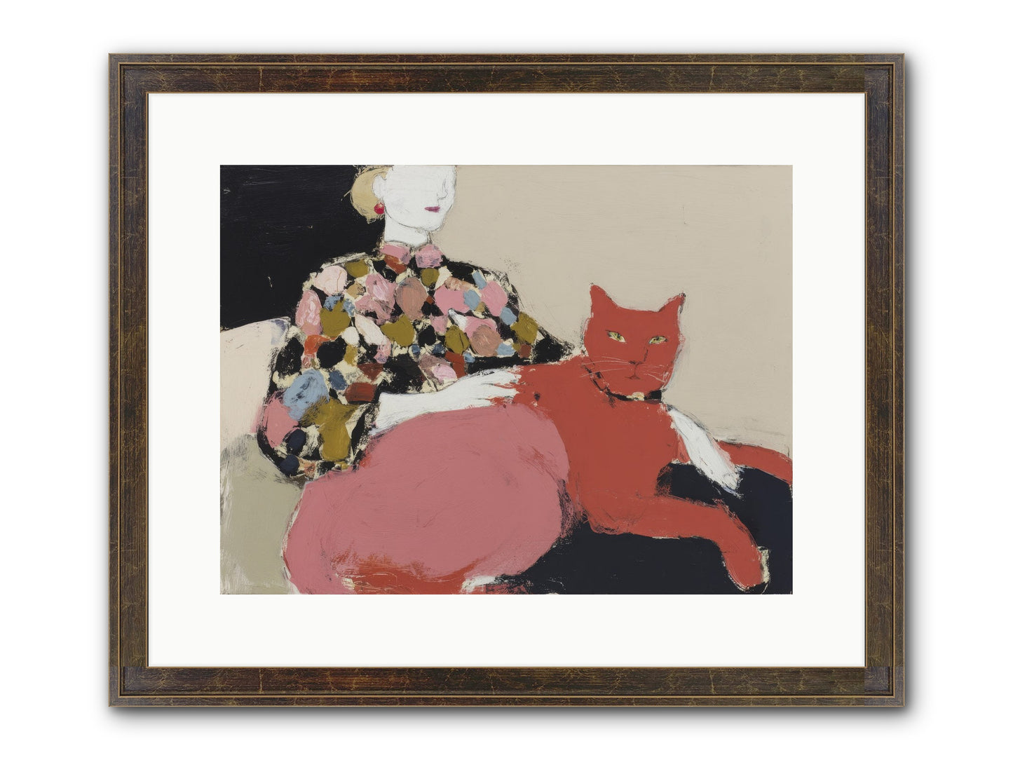 A Light Touch Framed Print - Slimwoods Black/Gold 16x12