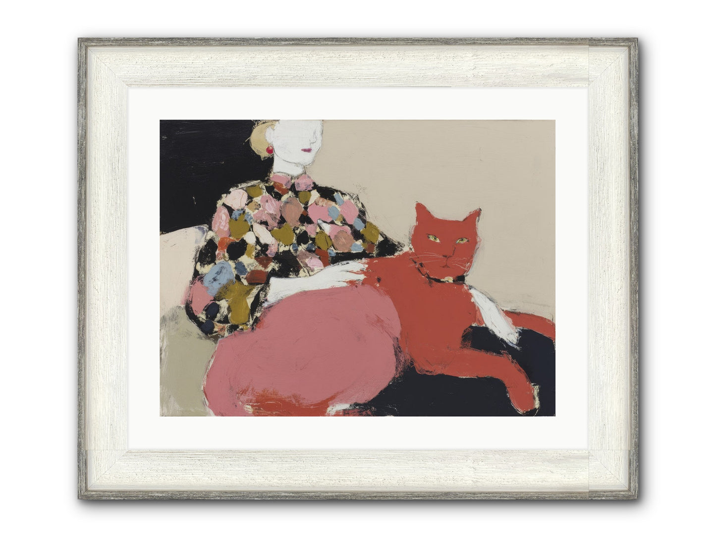 A Light Touch Framed Print - Driftwood White 24x18