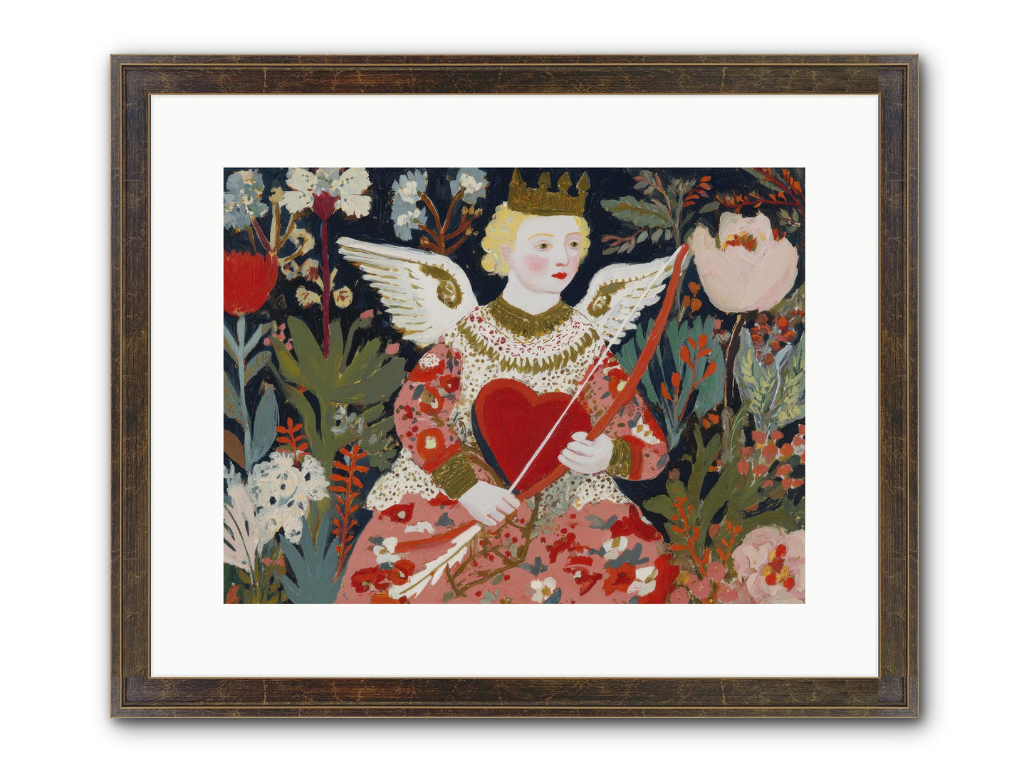 A Little Hymn For Your Heart Framed Print - Slimwoods Black/Gold 16x12