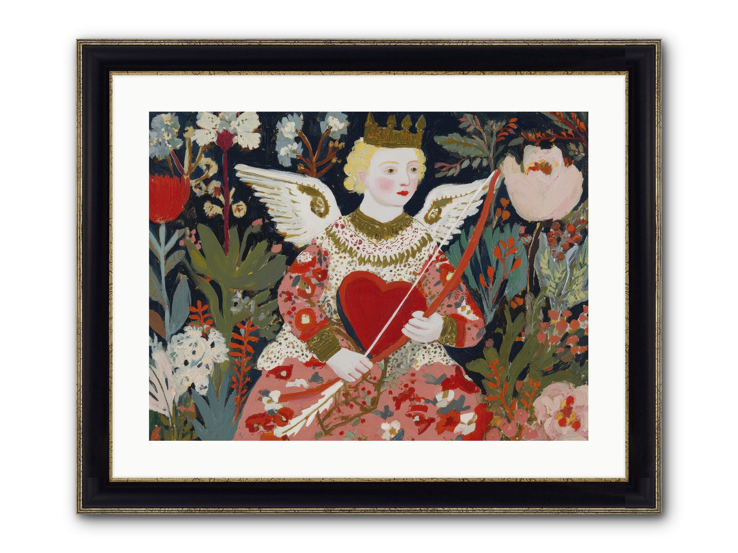 A Little Hymn For Your Heart Framed Print - Black & Gold 24x18