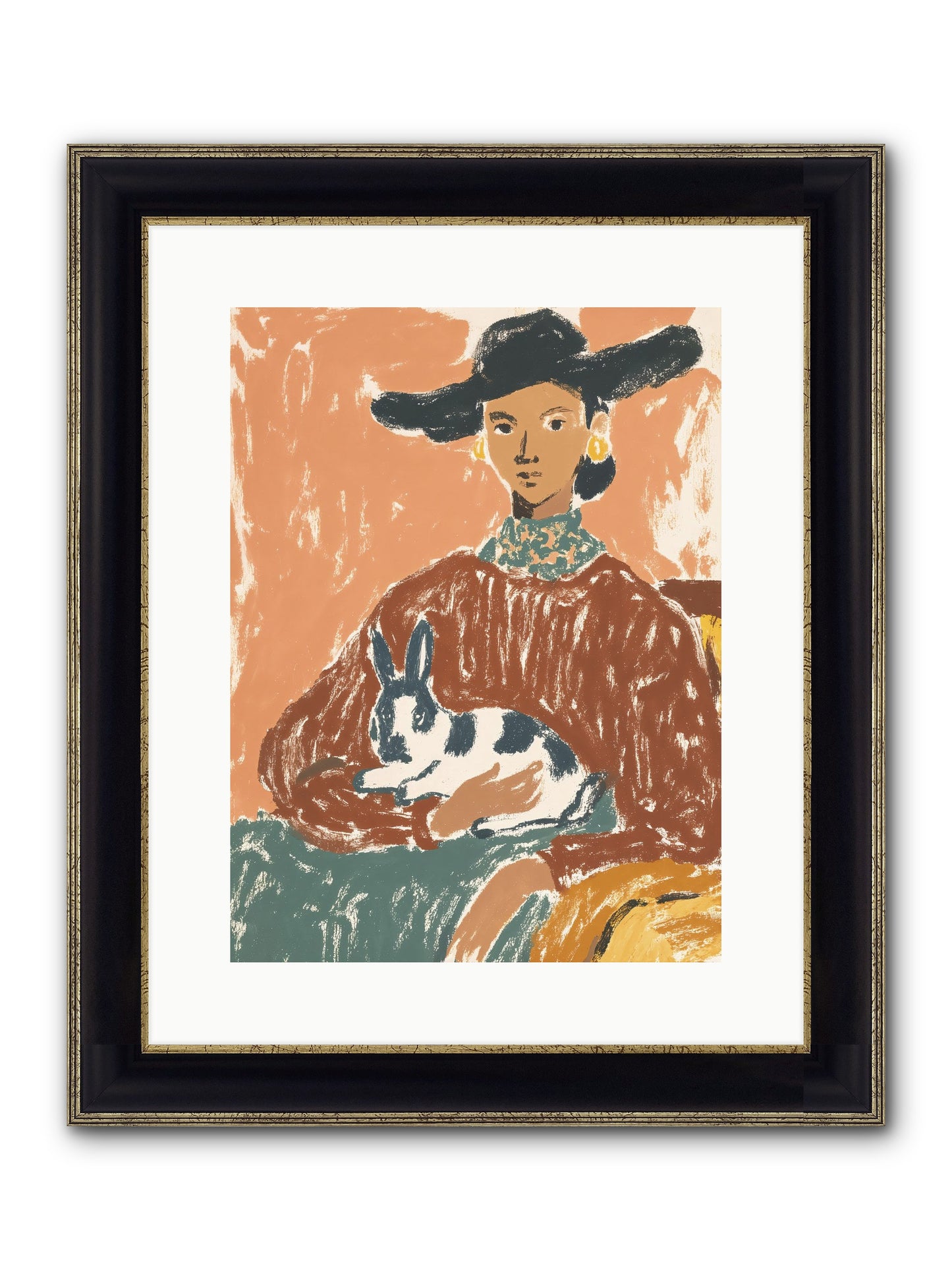 A Lullaby In The Making Framed Print - Black & Gold 12x16